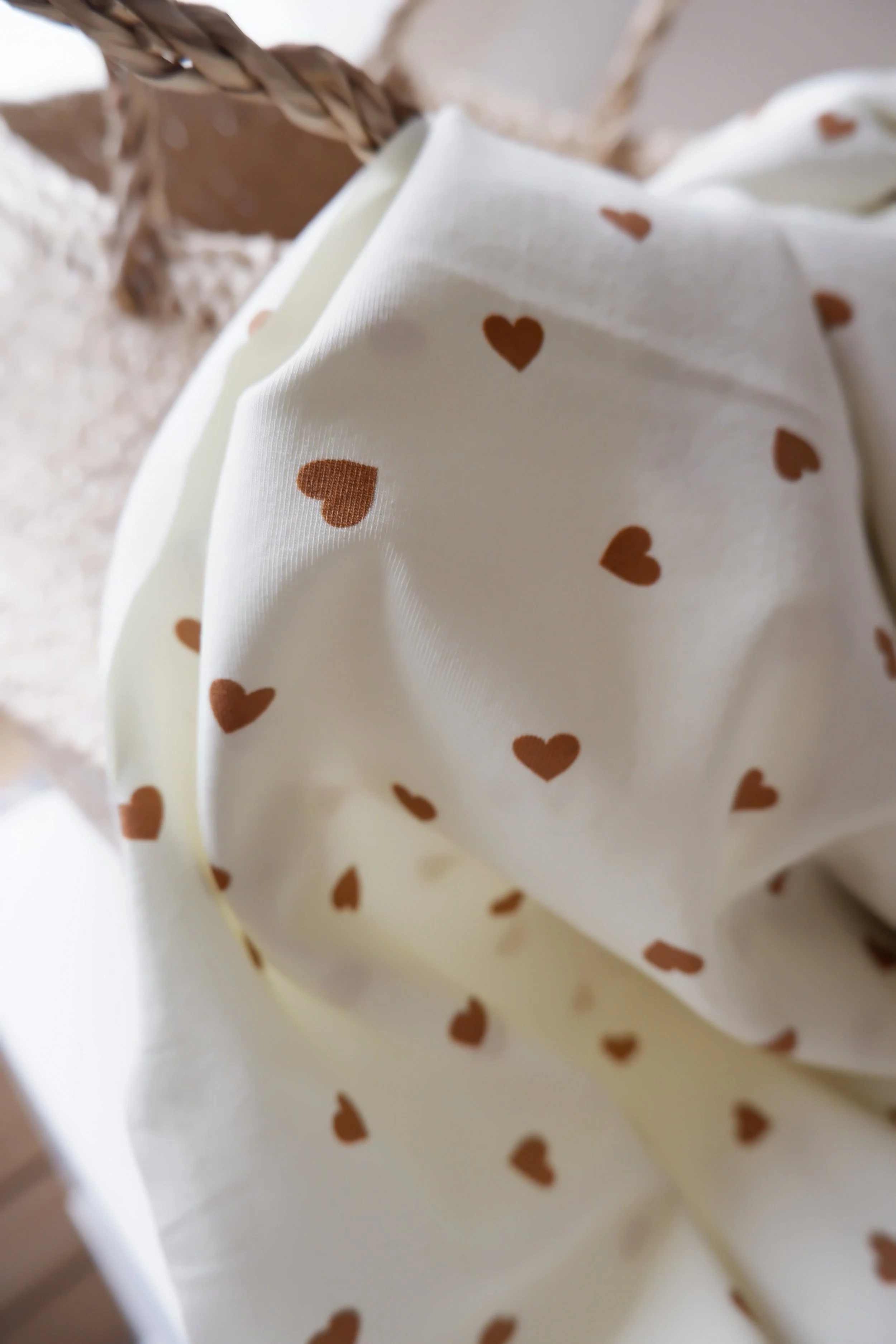 Cœurs notre jersey de coton biologique Mixte - création ©Joli·e Boho  ♡ coupon de 1,8 M