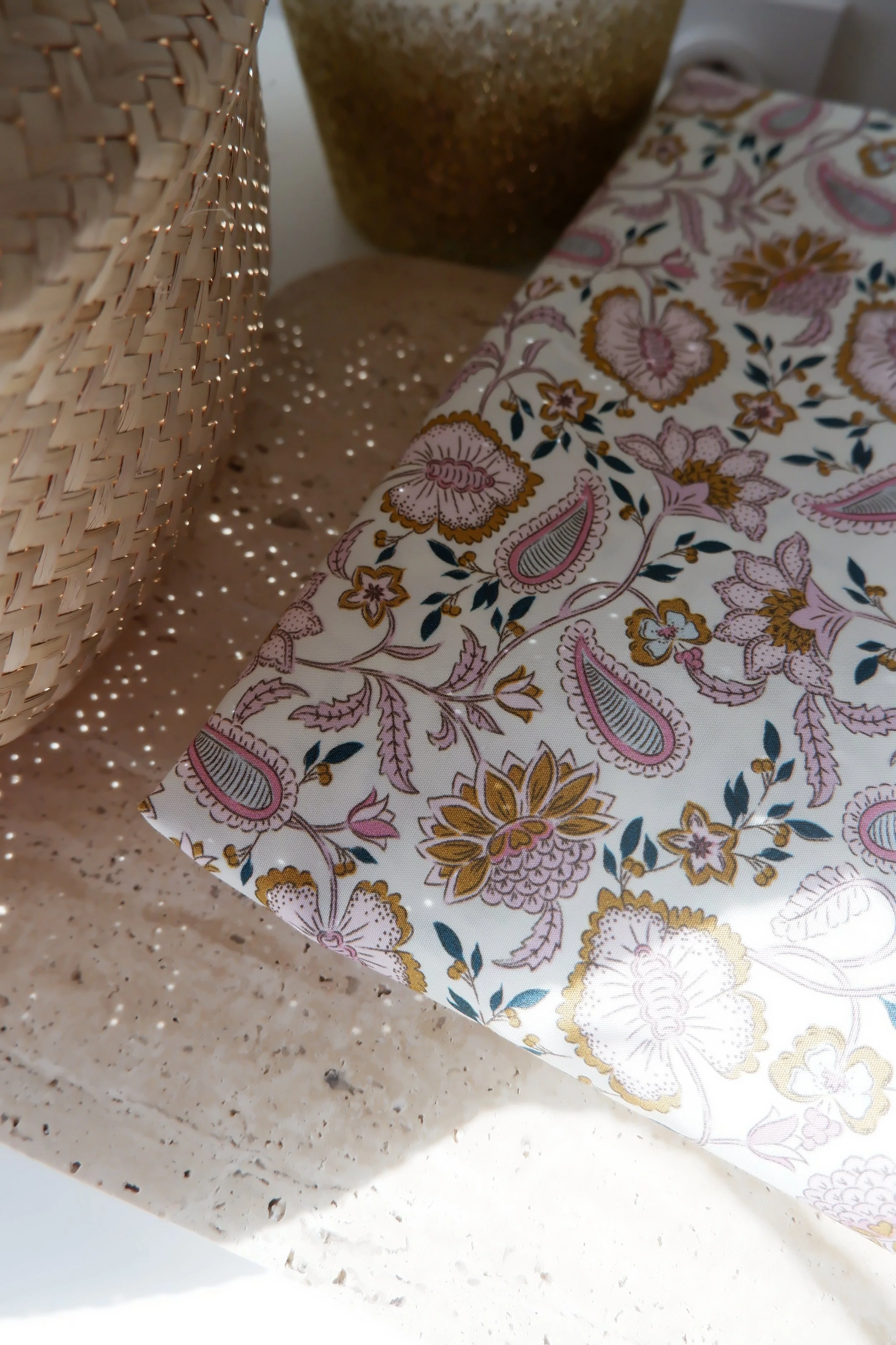 Shanaya : popeline de coton bio  ♡ création Jolie Boho ♡ Coupon de 1,50M