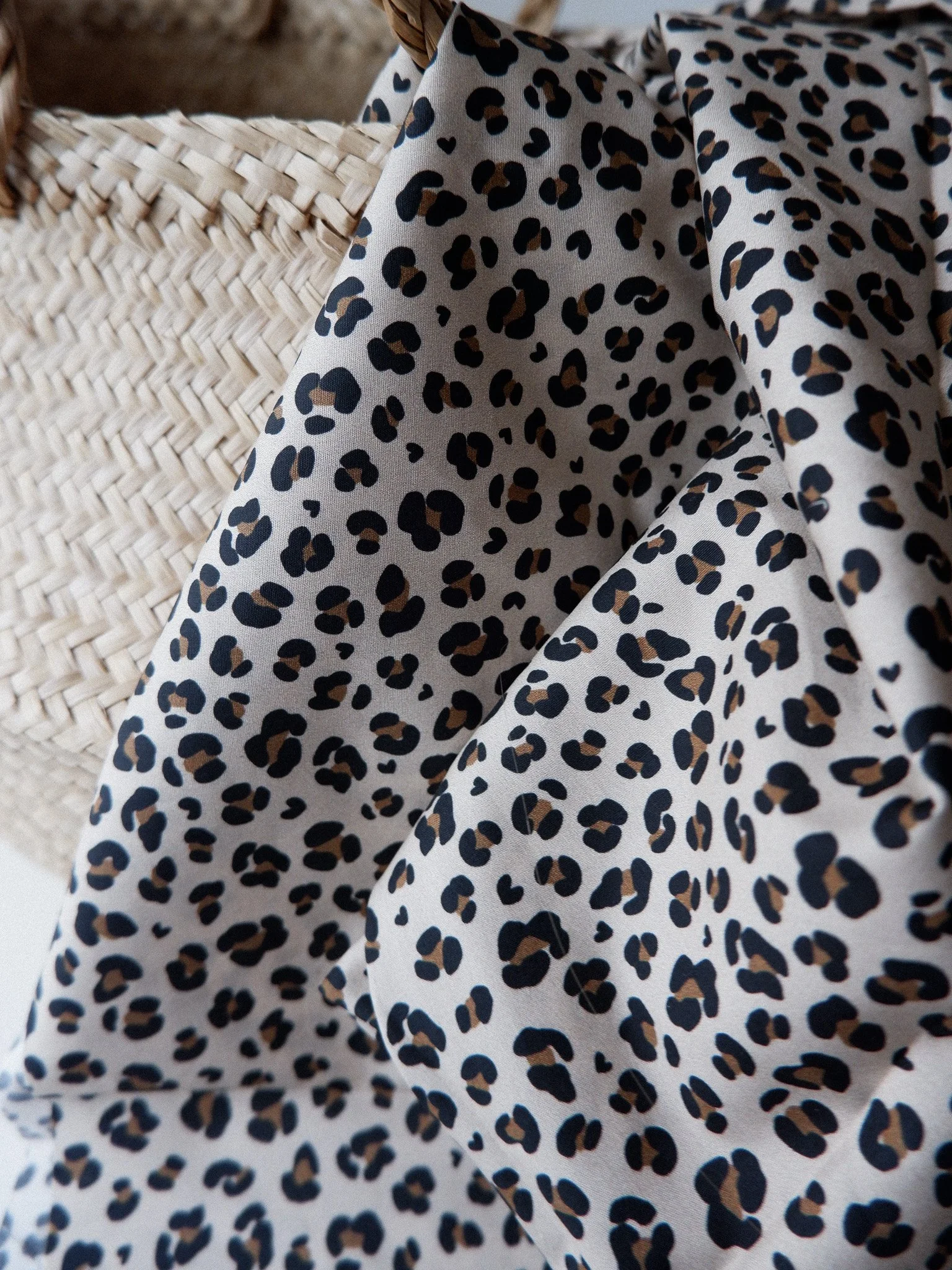 Prévente Tissu léopard mia : popeline de coton ♡ création Jolie Boho ♡