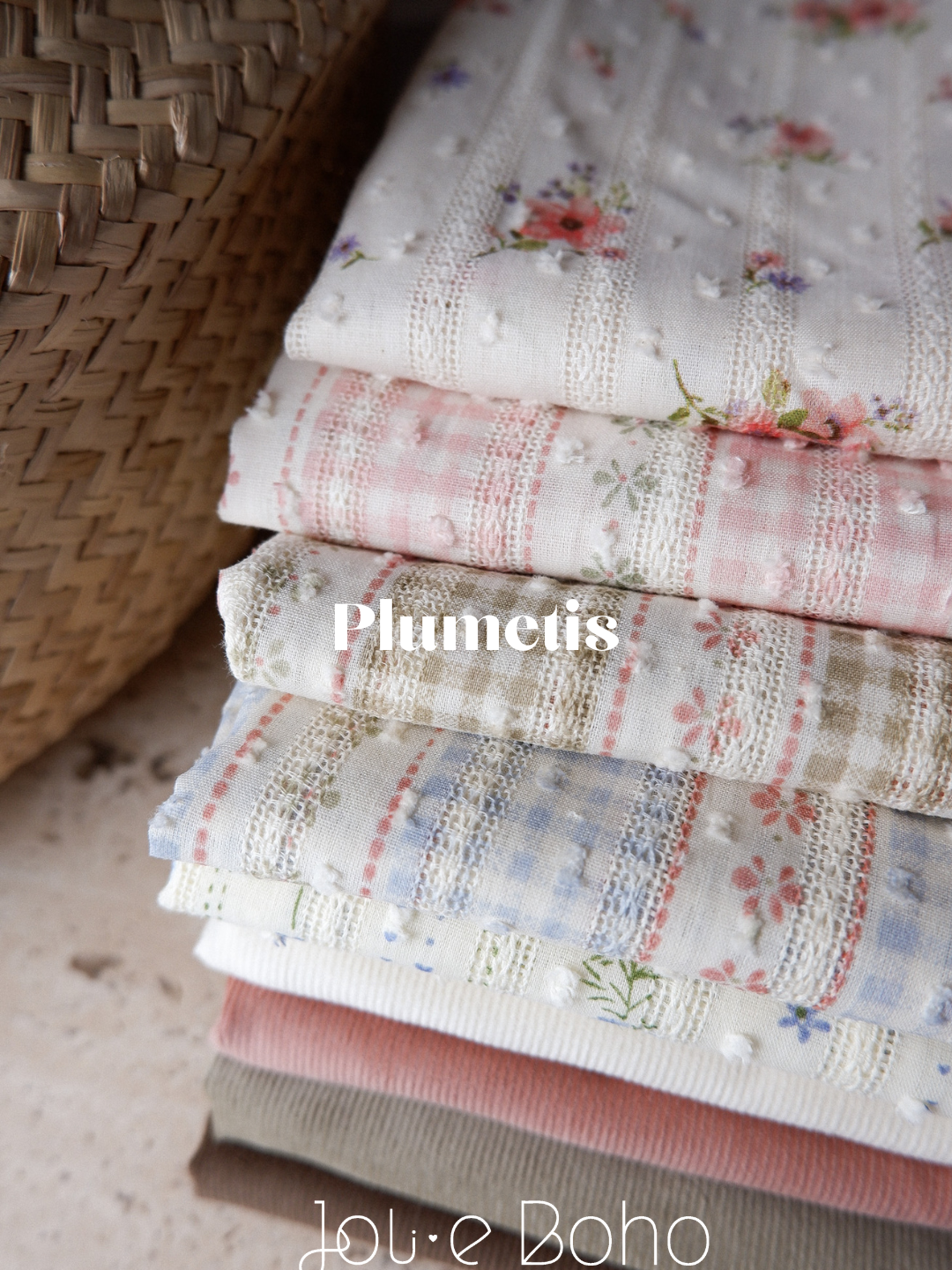Tissu coton jacquard plumetis ♡ Hermione