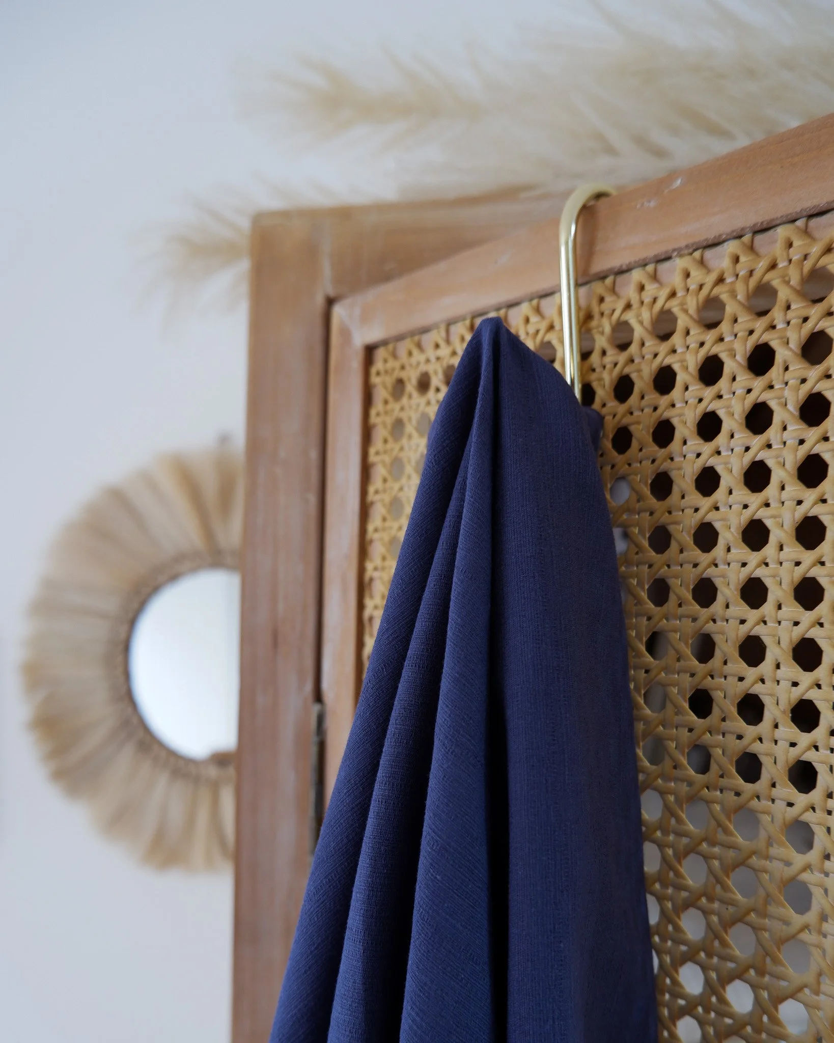 Tissu coton relief aspect lin coloris true navy (4).jpg