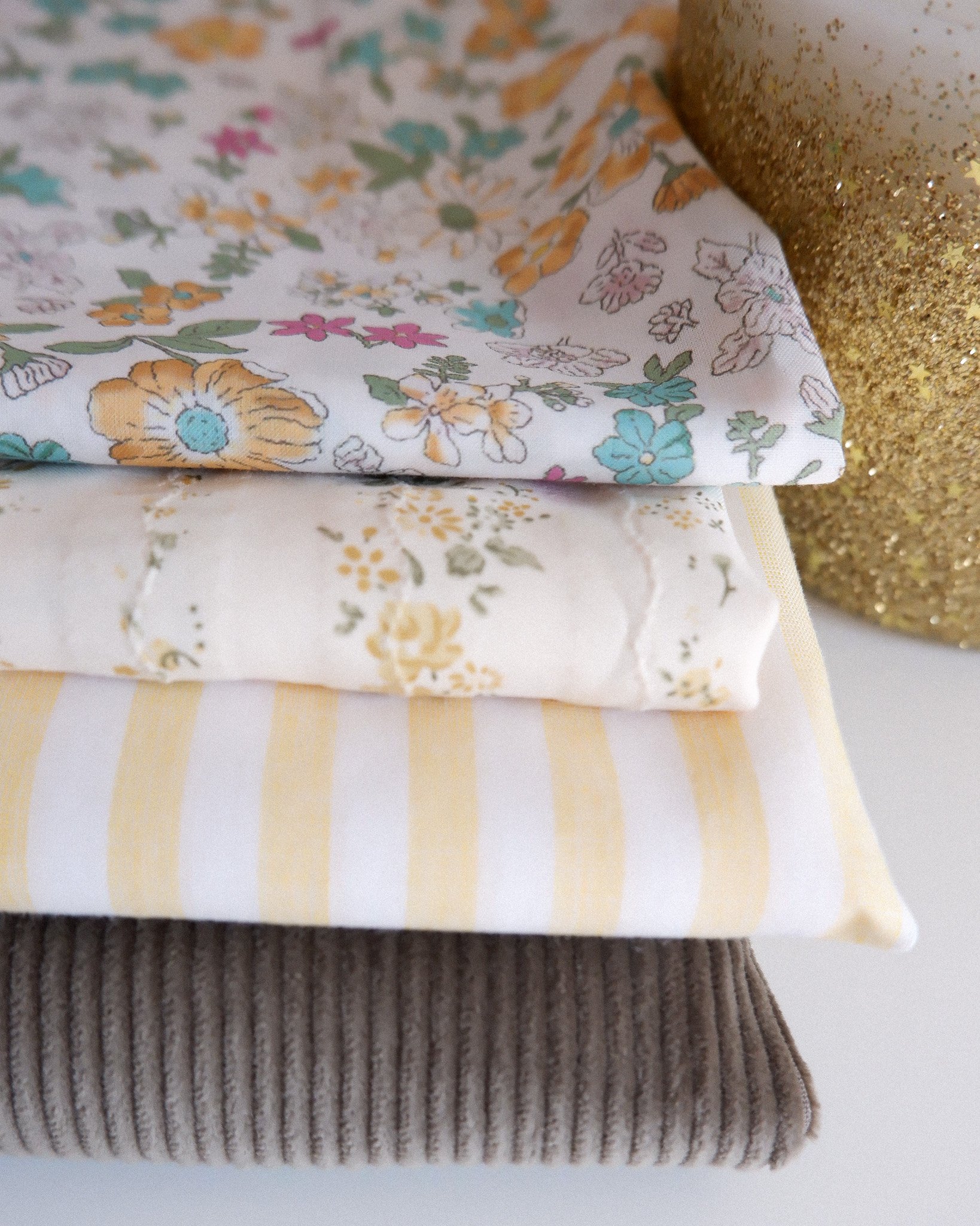 Tissu coton lin rayé jaune www.jolieboho.com (6).jpg
