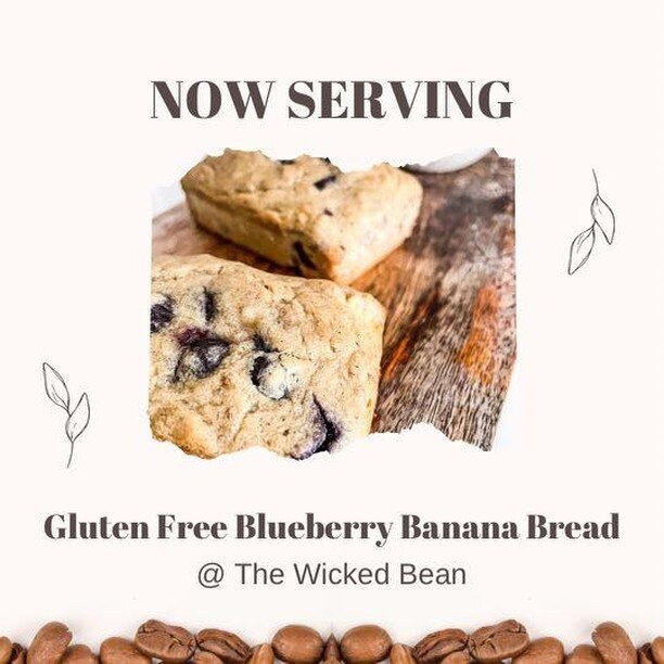 Calling all GLUTEN FREE customers&hellip;now offering homemade Blueberry 🫐🍌 Banana Bread!!! We have something for everyone!

The Wicked Bean
11207 Hwy 72 W
Centerton, AR 72719
479.224.8366
Monday-Friday: 6a-6p
Saturday: 7a-6p

Voted Best of Northwe