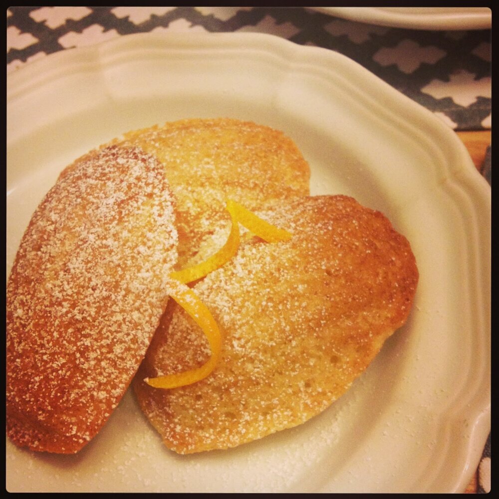 orange scented madeleines