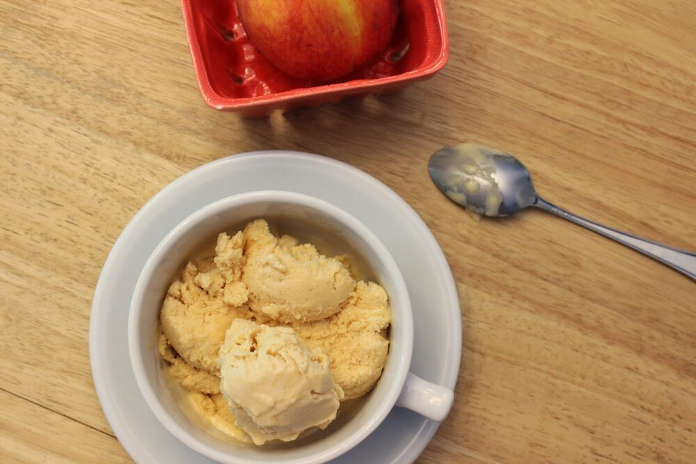 maple peach ice cream