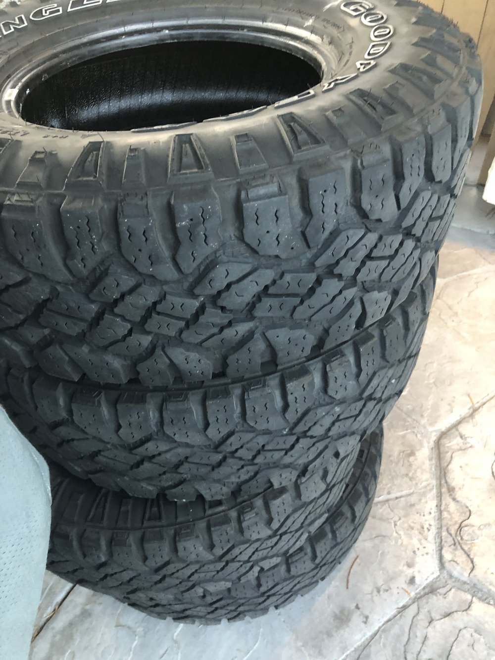 Goodyear Wrangler DuraTrac 245/75R16 set of 4 — 