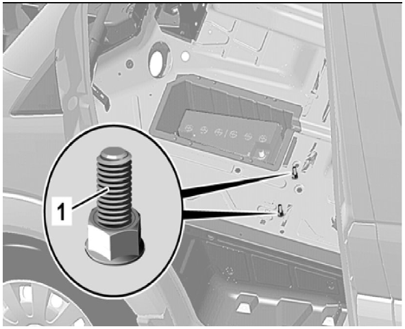 2 ground points under driver seat (vans and chassis-cab)