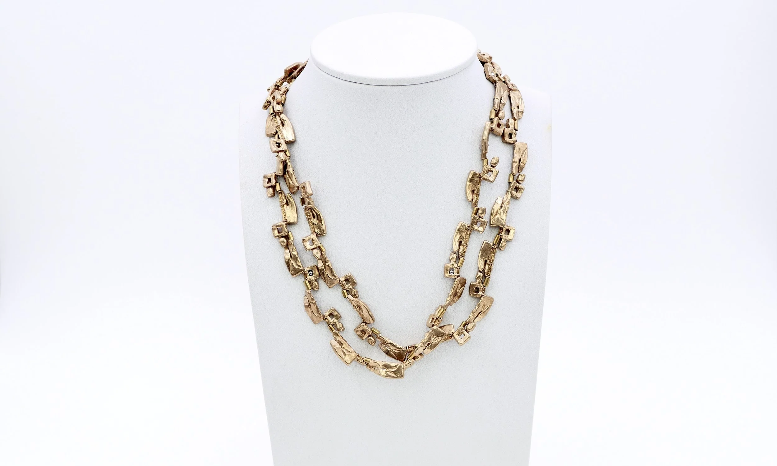 nisa chevenement Hieroglyphs brass necklace 1.JPG