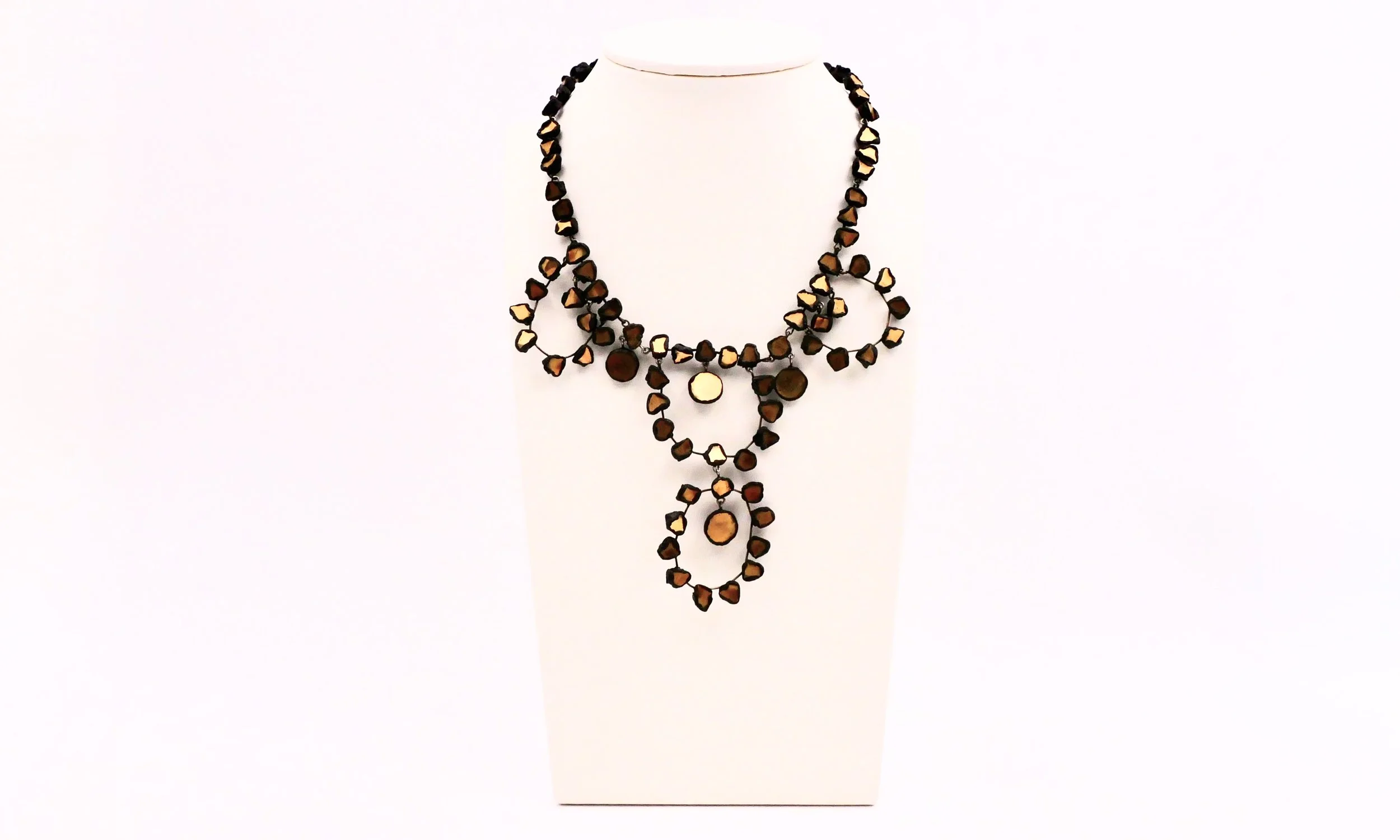 Line Vautrin talosel and mirror necklace