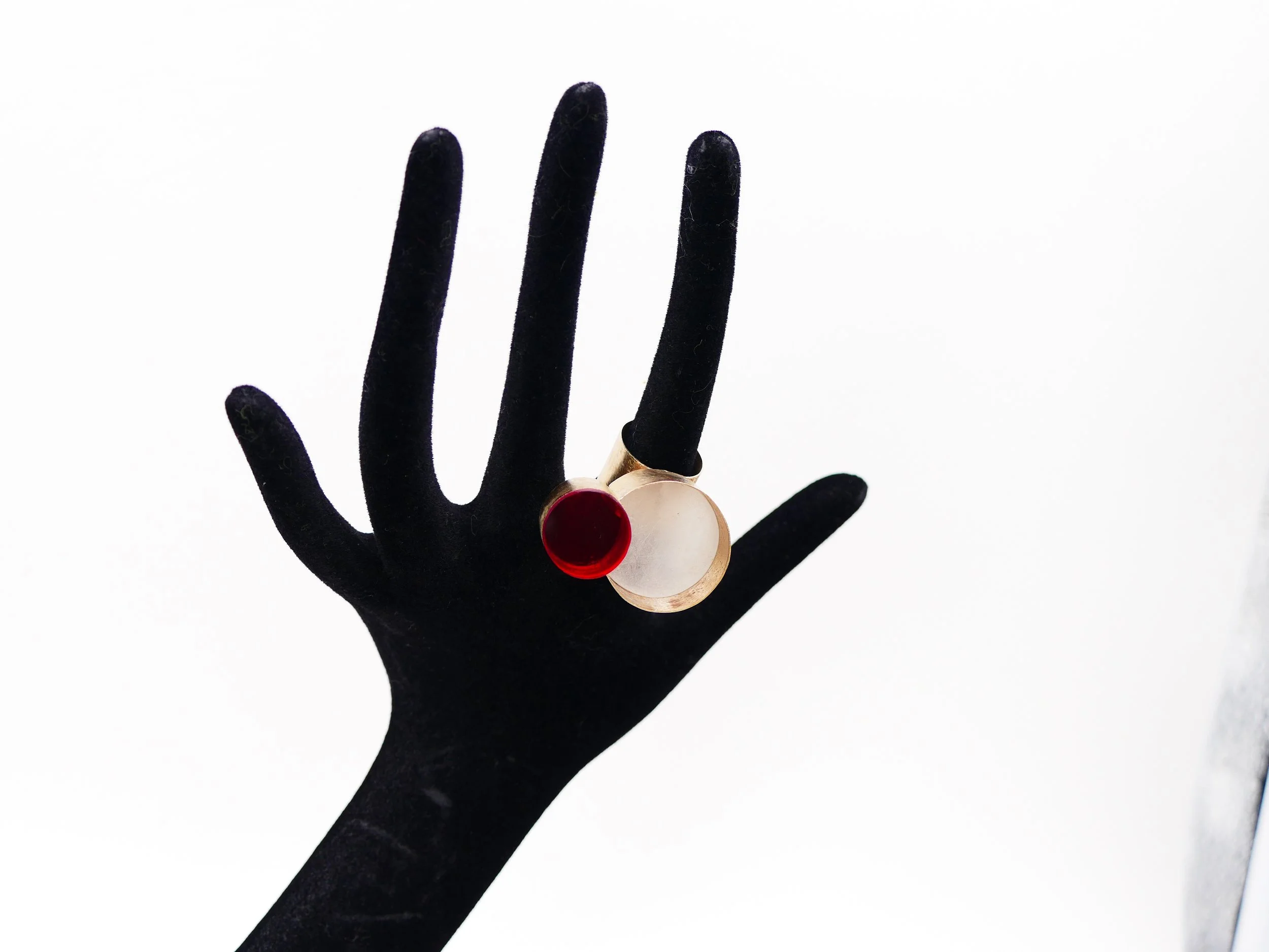 giampaolo babetto white gold and acrylic ring 4.JPG