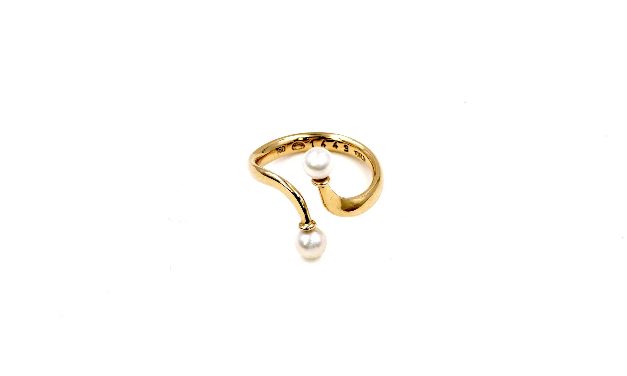 Vivianna Torun Georg Jensen gold pearls ring 1.JPG