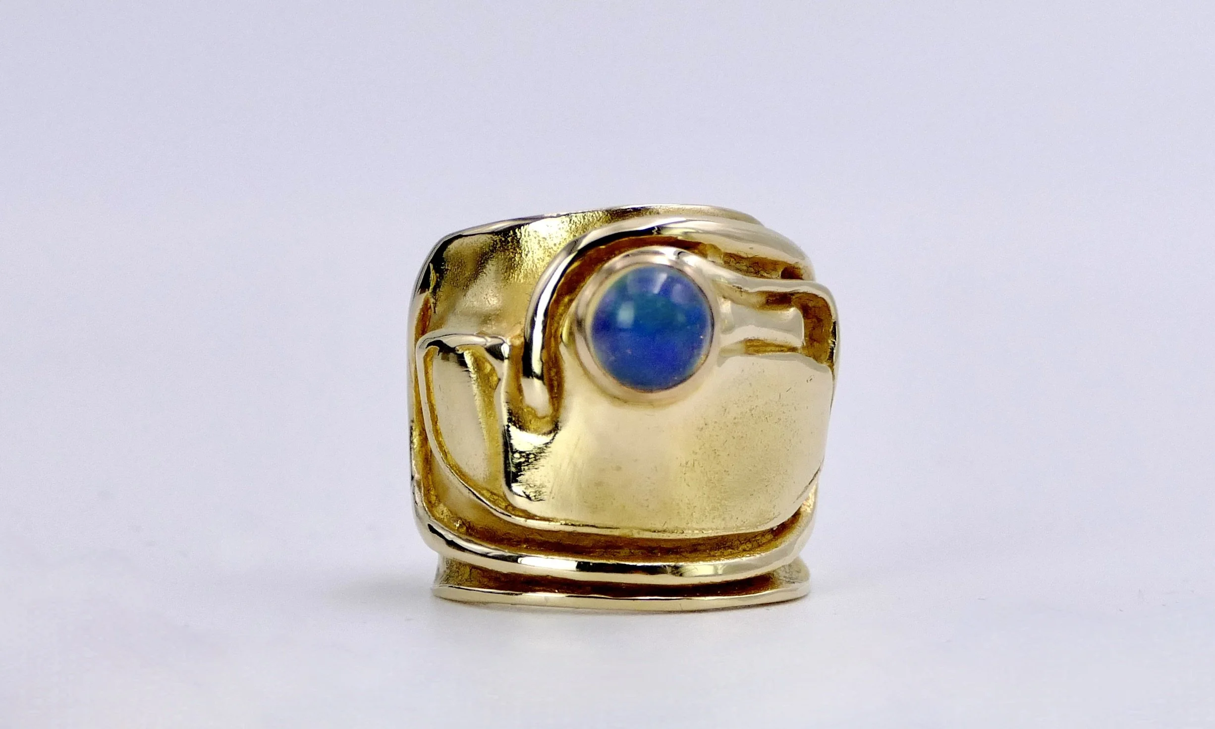 Claude Wesel a gold and opal ring #1760
