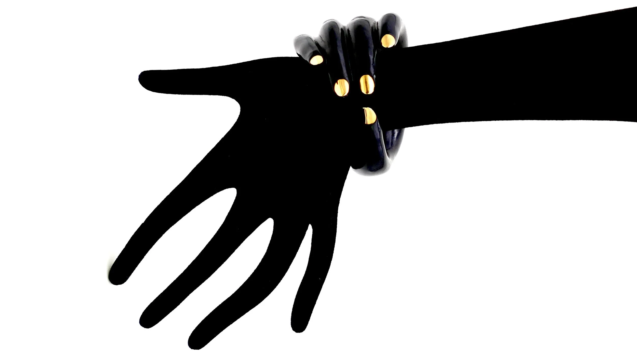 cleto munari gold ebony bracelet 1.JPG