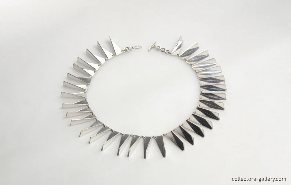 Arno Malinowski For Georg Jensen Silver Modernist Necklace Model 132 jewellery