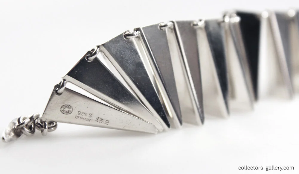 Arno Malinowski For Georg Jensen argent Moderniste collier Modele 132 bijoux