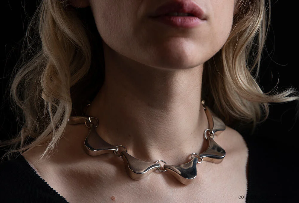 Ibe Dahlquist For Georg Jensen Silver Necklace Model 193
