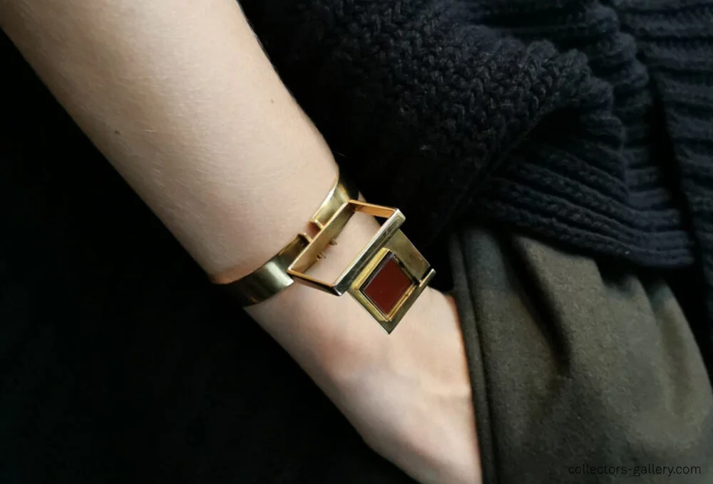 Bent Knudsen Kinetic Gold Cuff Bracelet bijoux