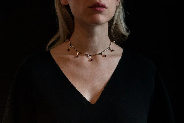 Bent Knudsen Gold And Amethyst Necklace