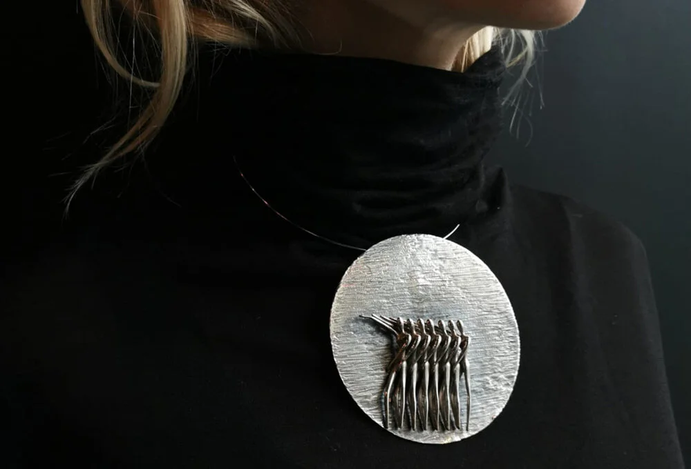Gabrielle Haardt Sept Femmes Silver Pendant