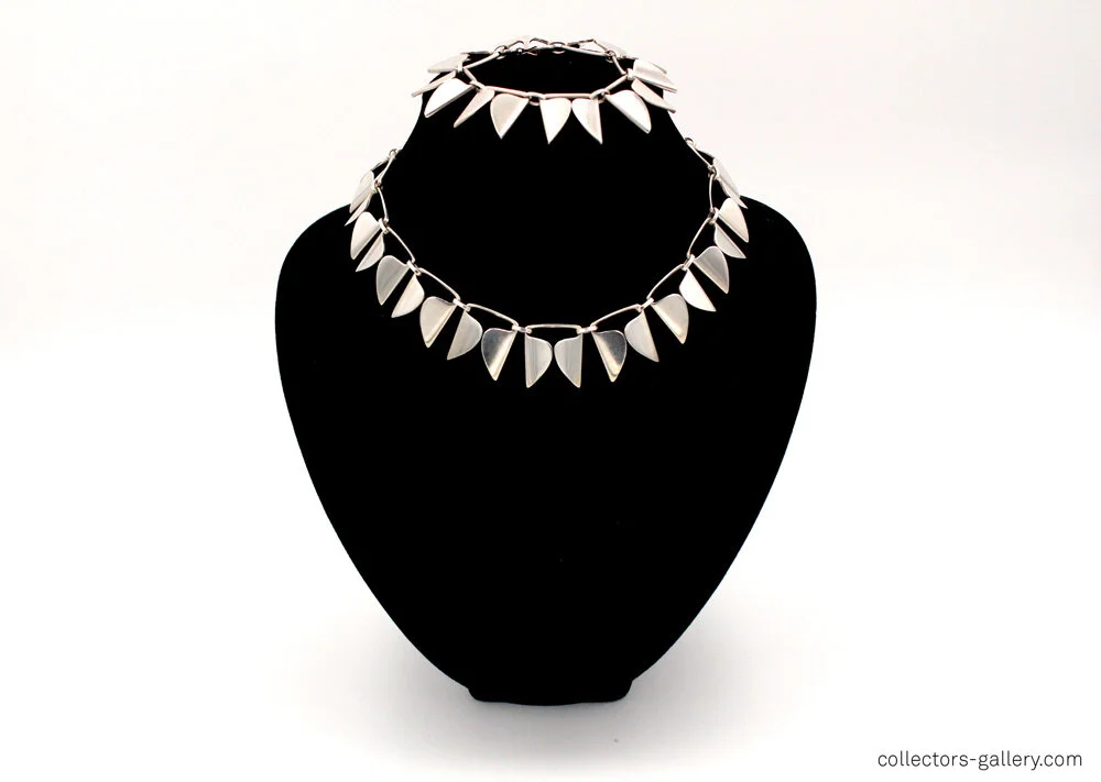 Nanna Ditzel For Georg Jensen Silver Bracelet and Necklace Model 165