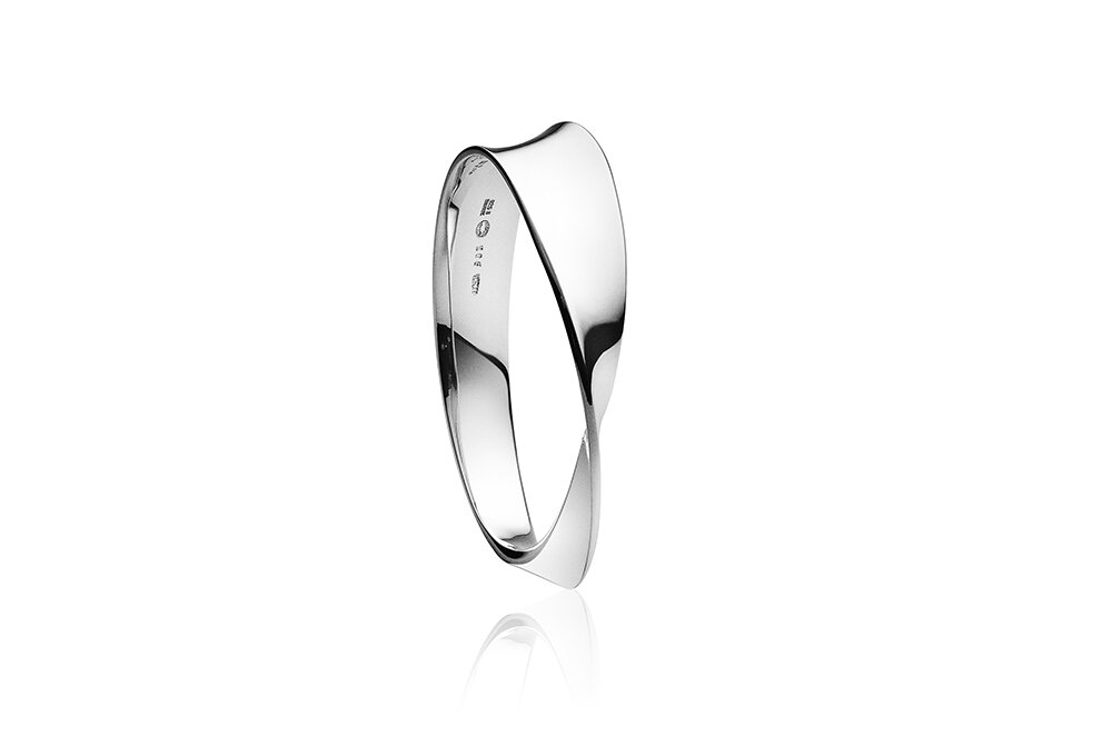 Vivianna Torun For Georg Jensen Silver Moëbius Bangle