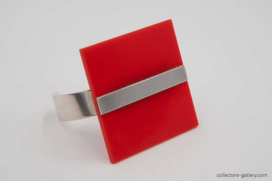 Sigurd Persson Sterling Silver And Acrylic Bangle