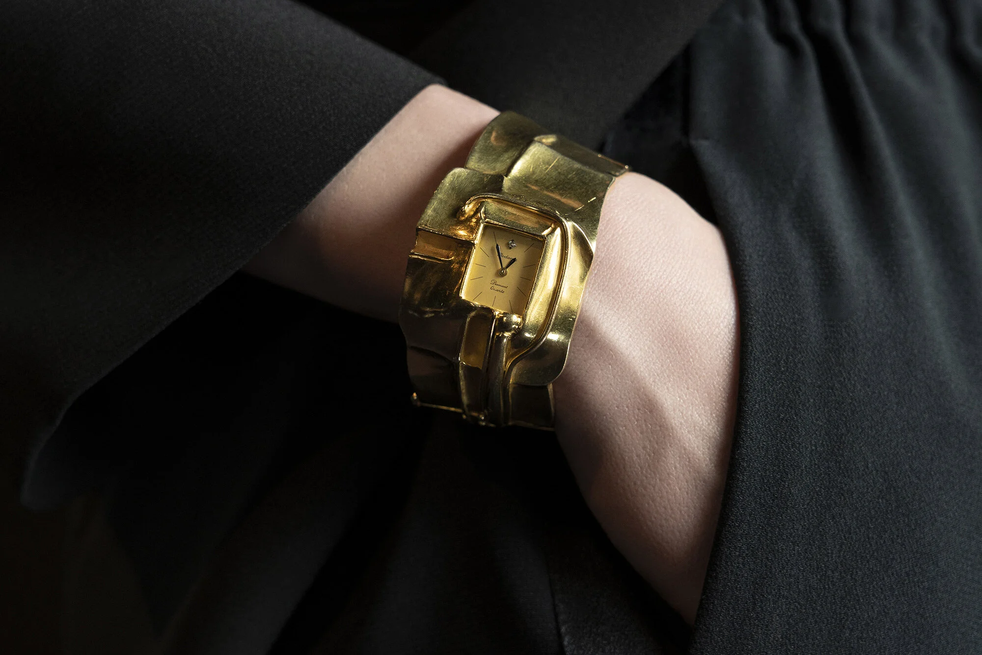 Fernand Demaret modernist gold watch bracelet model