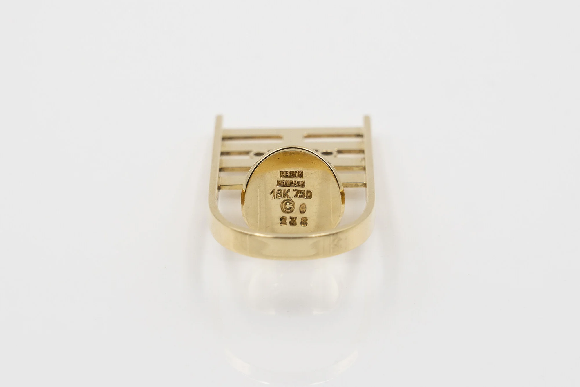 Bent Knudsen sculptural gold ring