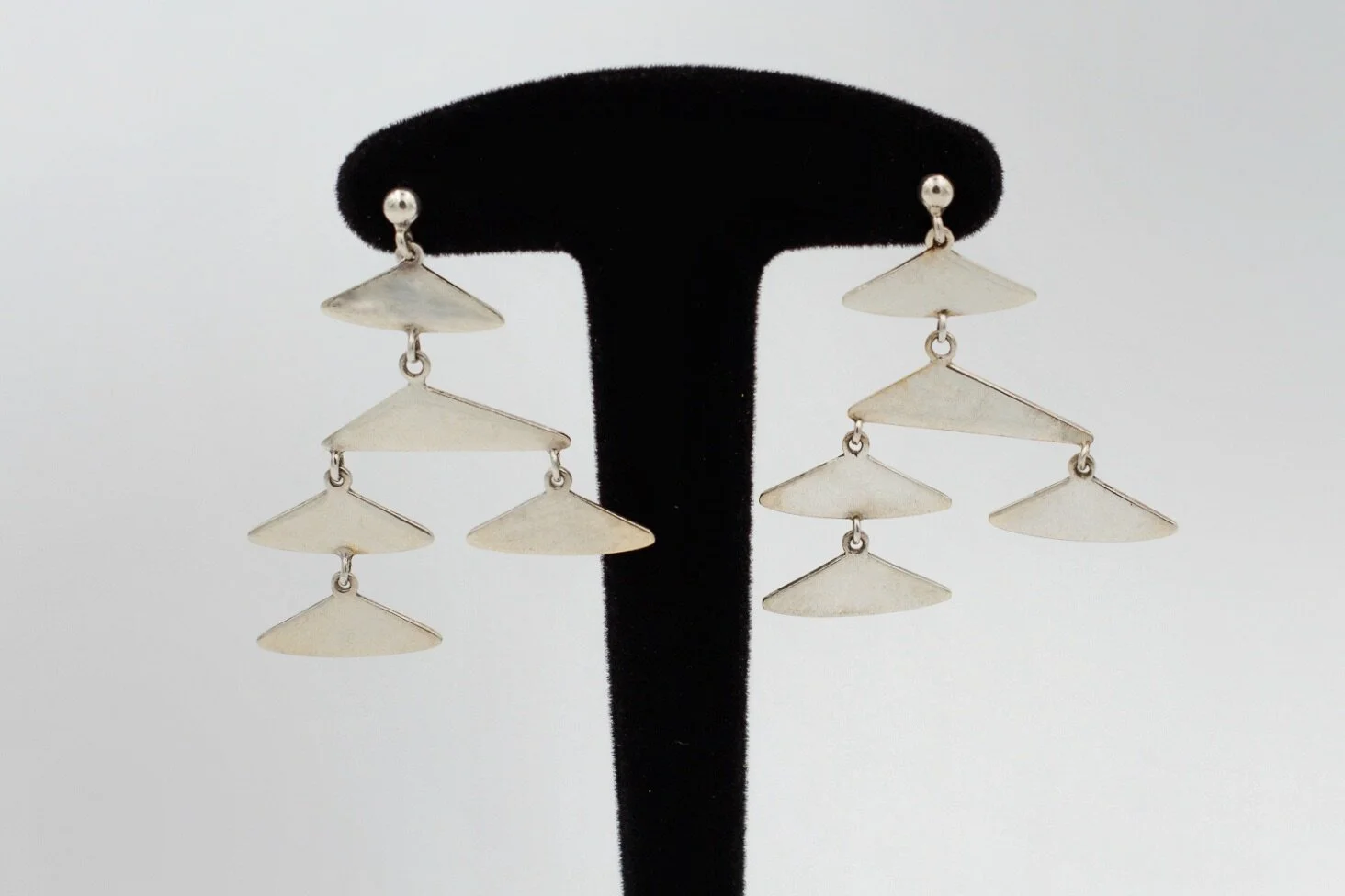 Bent Knudsen kinetic silver earrings argent boucle d'oreilles