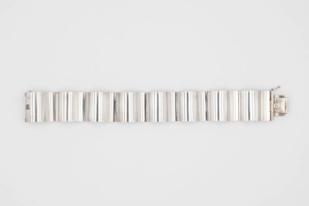 Nana Ditzel for Georg Jensen Vintage Silver Bracelet "Surf"