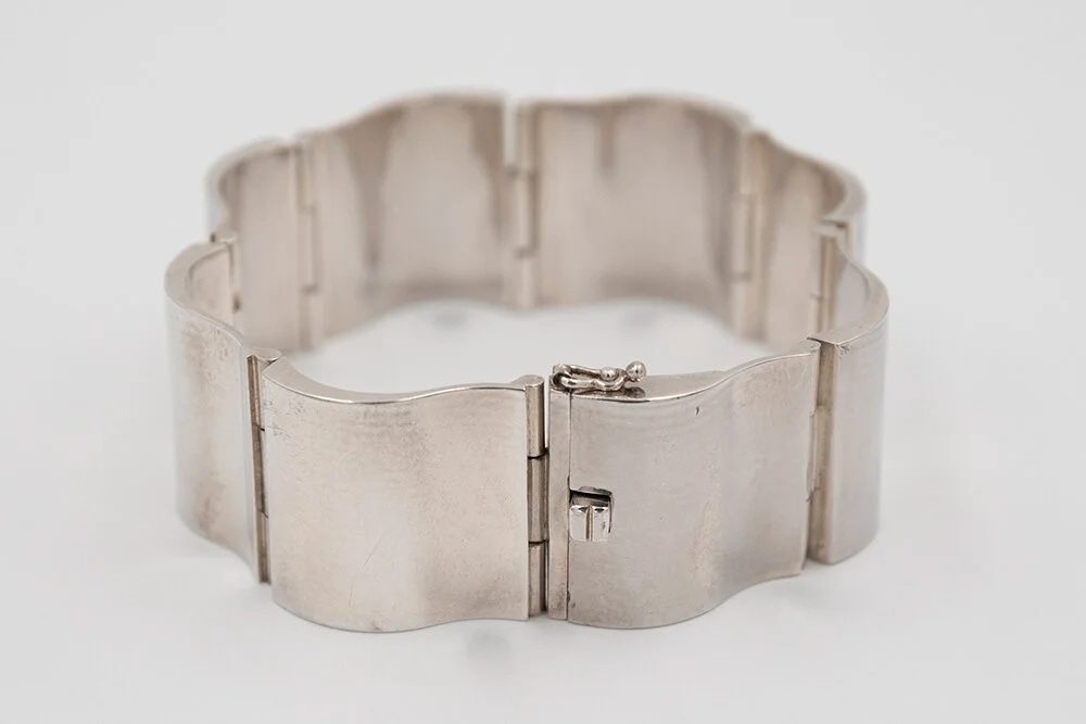 Nana Ditzel for Georg Jensen Vintage Silver Bracelet Surf