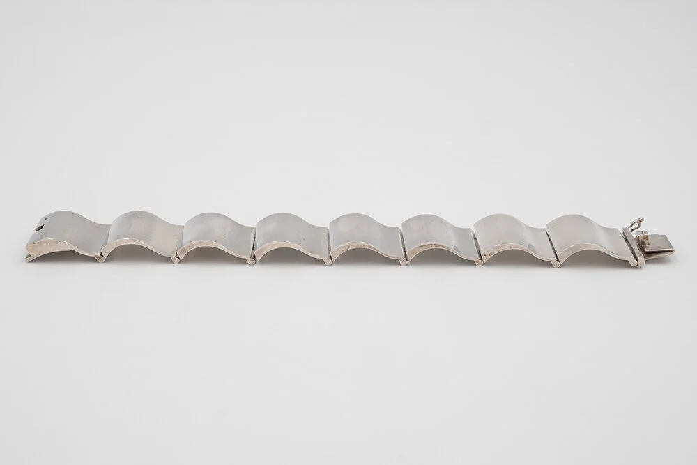Nana Ditzel for Georg Jensen Vintage Silver Bracelet "Surf"