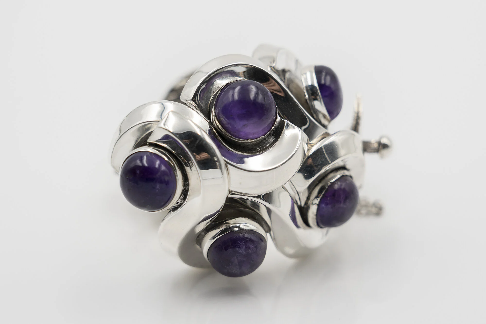 Antonio Pineda Silver And Amethyst Bracelet