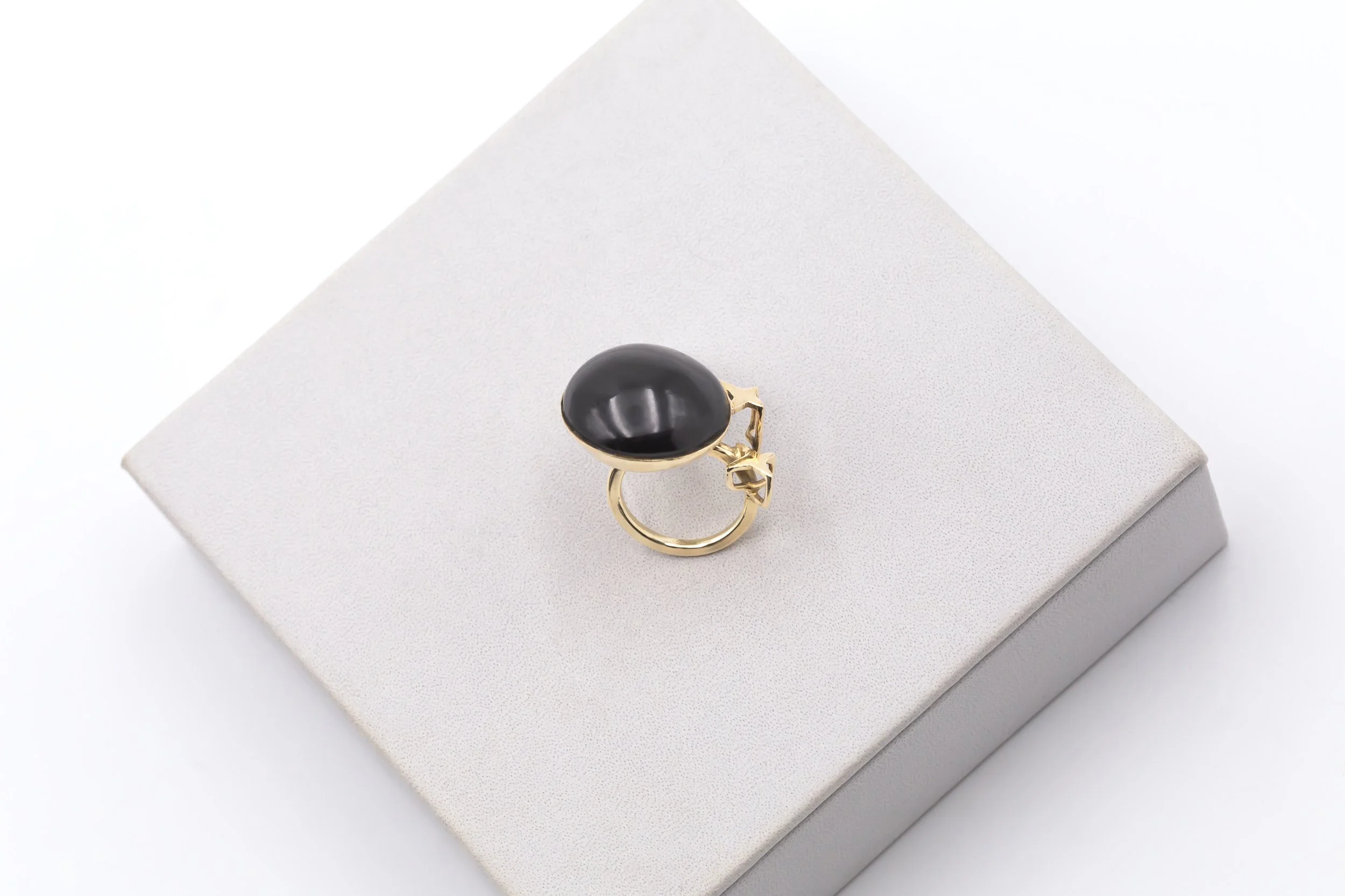 Jean Vendome a Gold and Star Quartz Ring