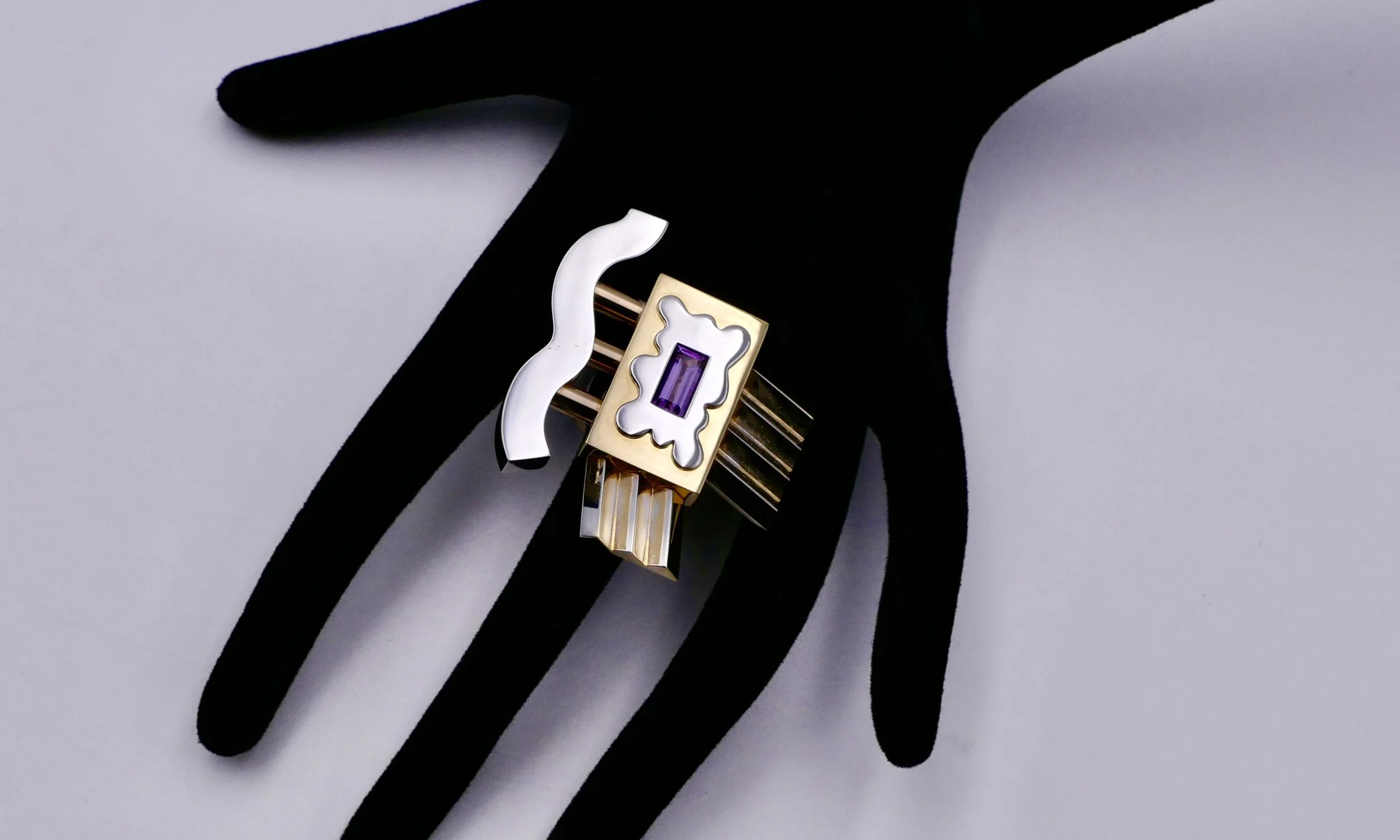 Ettore Sottsass for Cleto Munari "Valentina" ring