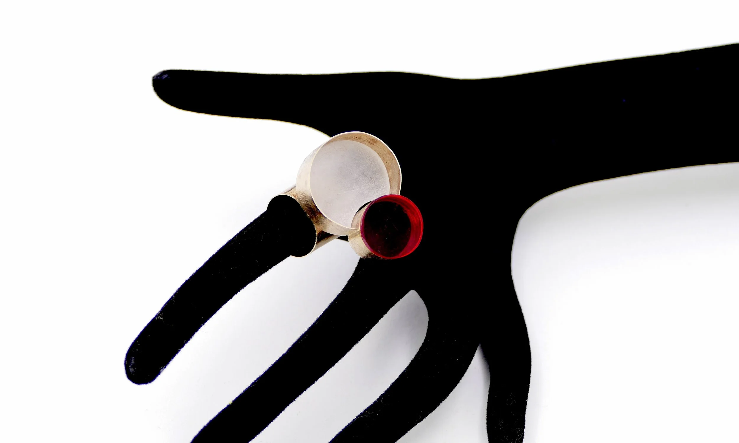 giampaolo babetto white gold and acrylic ring 2.JPG