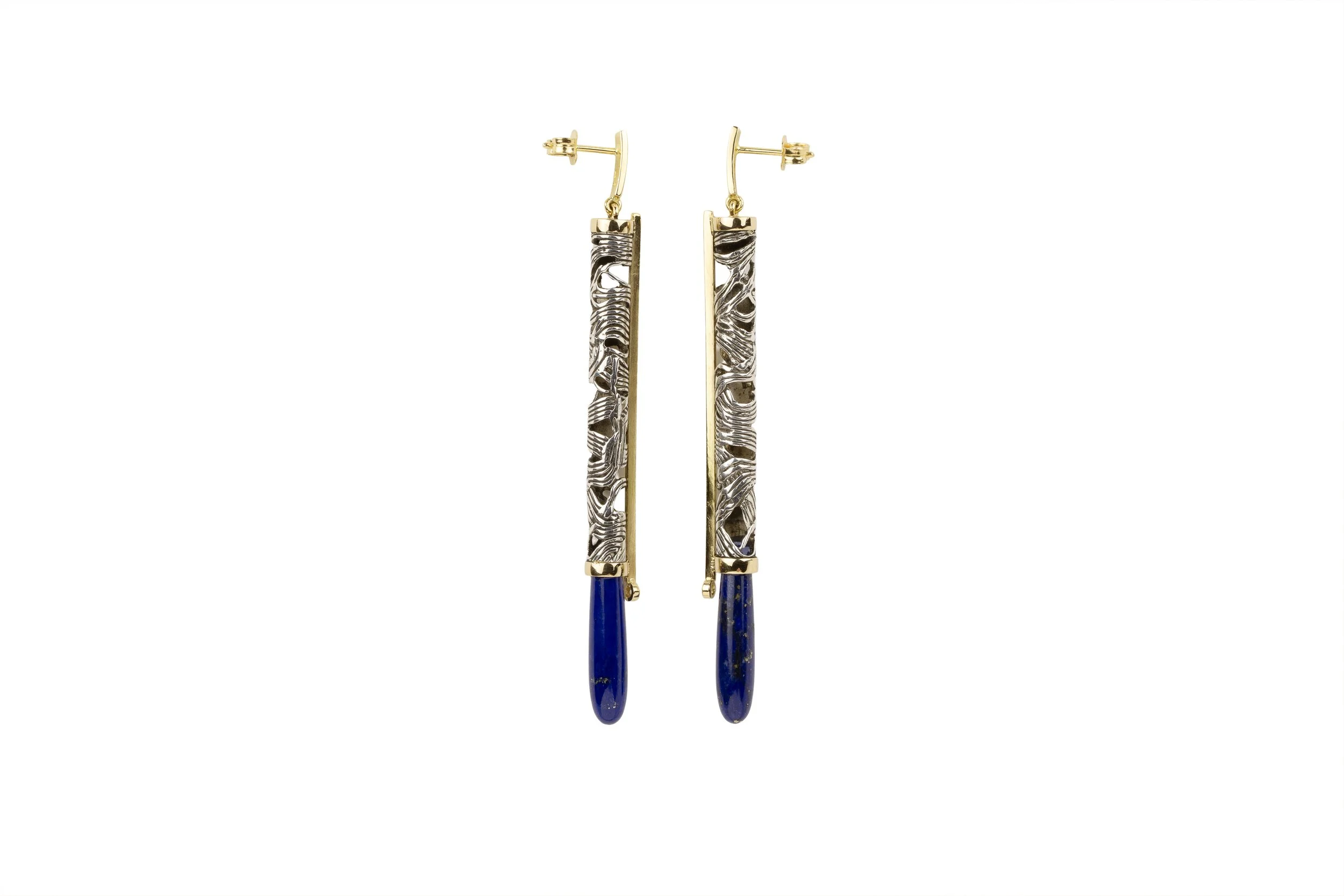 Janine renard Meandres unique pair of earrings 1.jpg