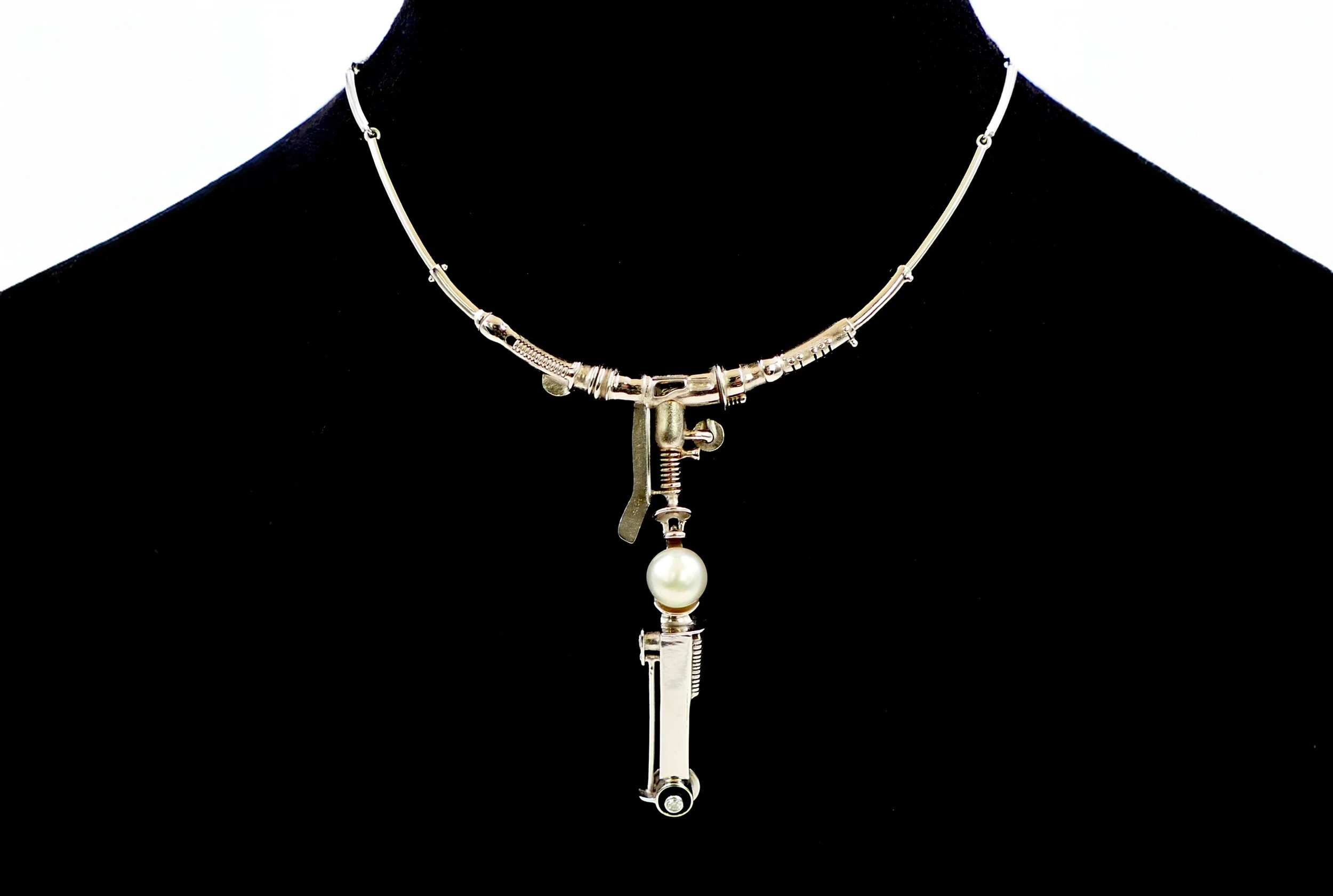 Claude Wesel Unique white gold necklace, pearl and diamond 3.jpg