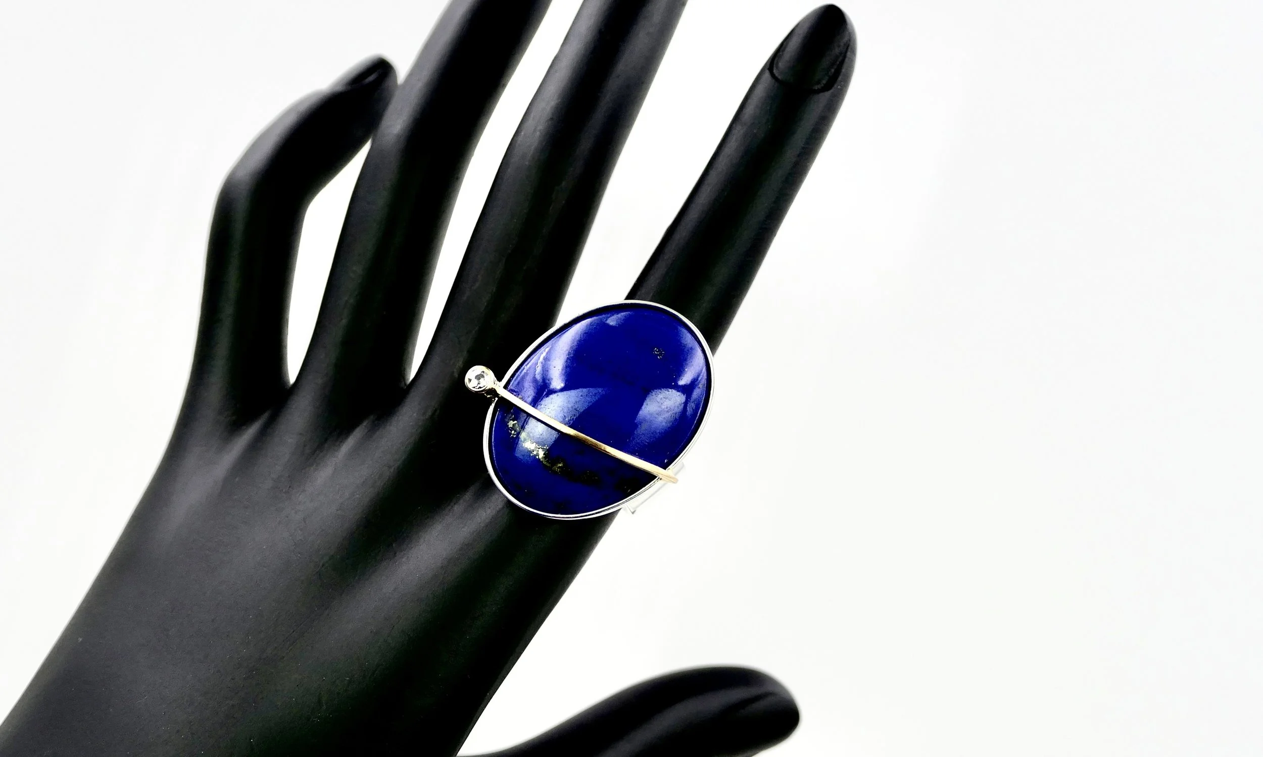Janine Renard unique gold lapis lazuli ring 8.JPG