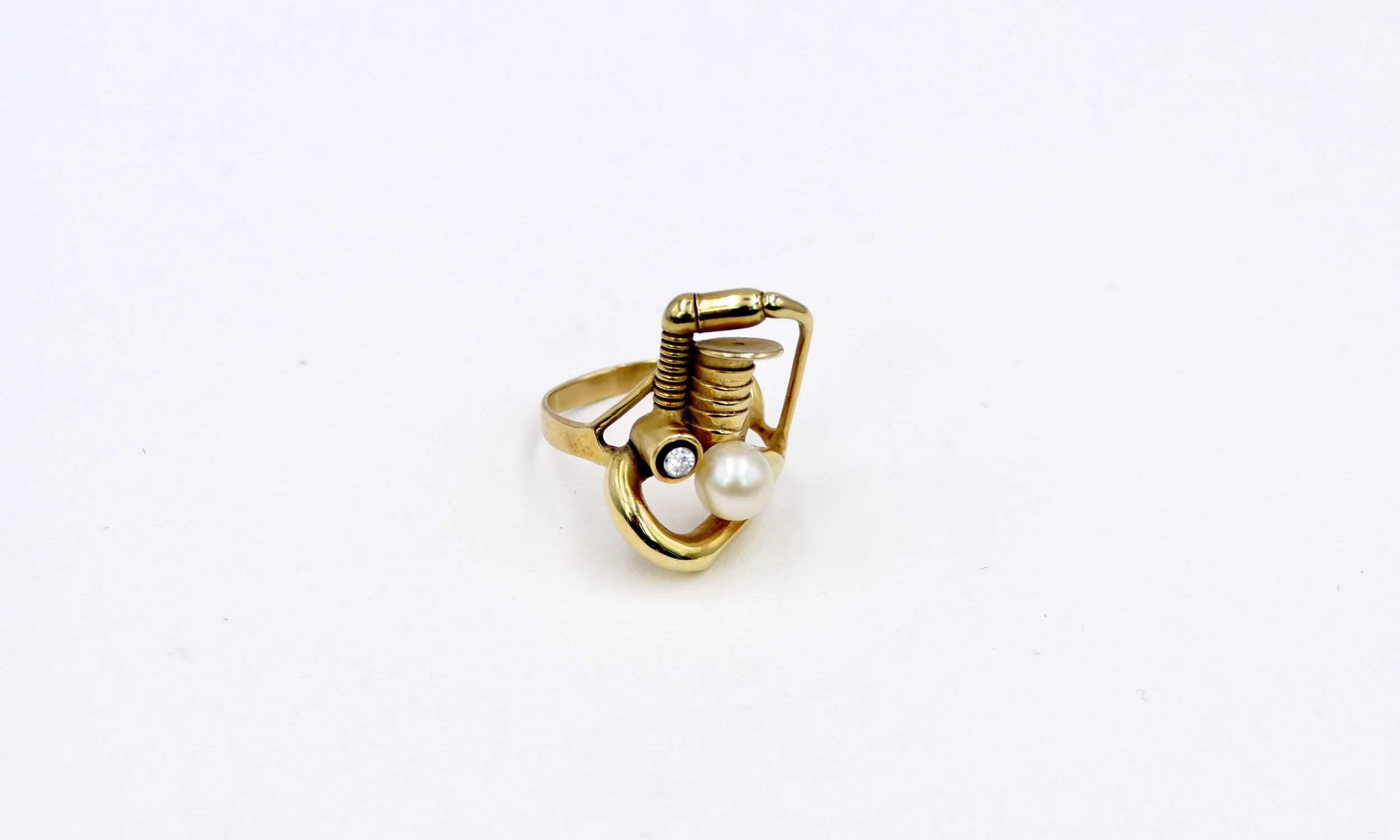 claude wesel gold ring pearl diamond 6.JPG