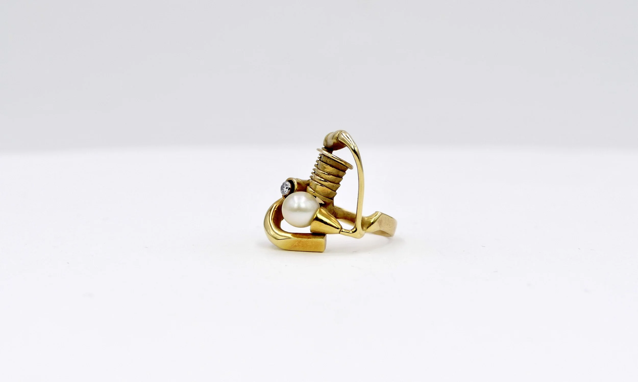 claude wesel gold ring pearl diamond 3.JPG