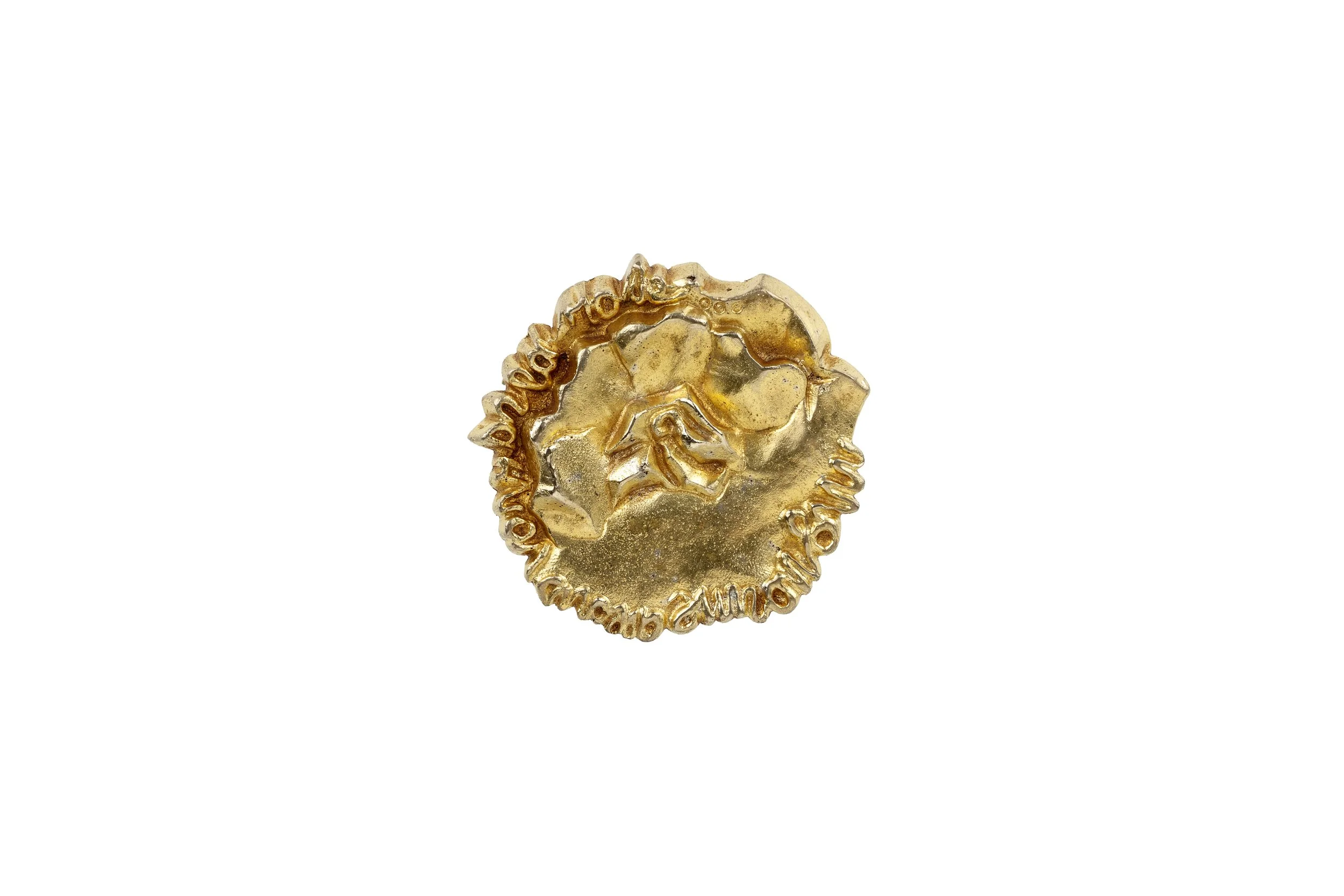Line Vautrin silvered bronze brooch