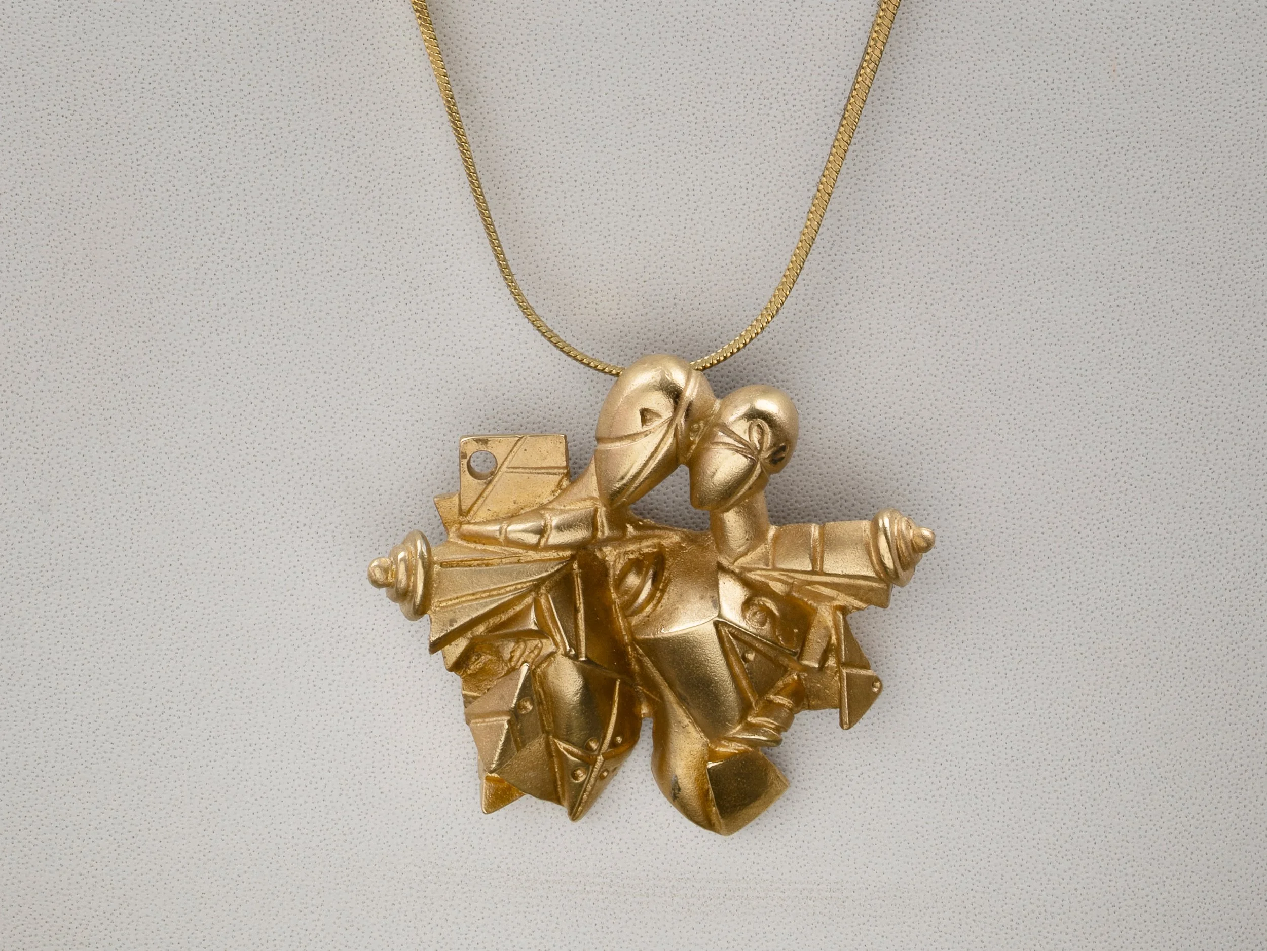 Giorgio De Chirico bronze pendant brooch 3.jpg