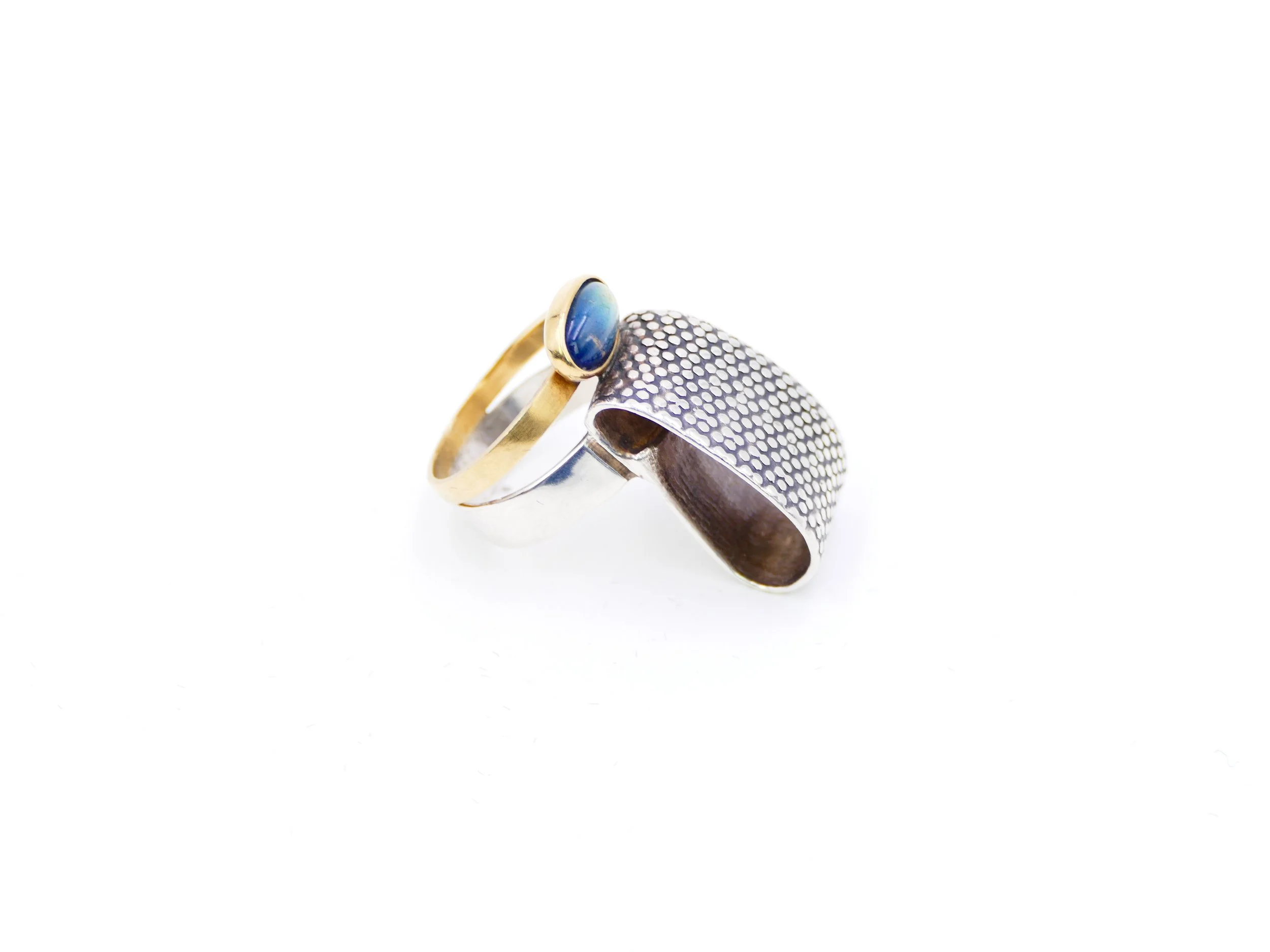 janine renard trame gold silver labradorite unique ring 4.JPG