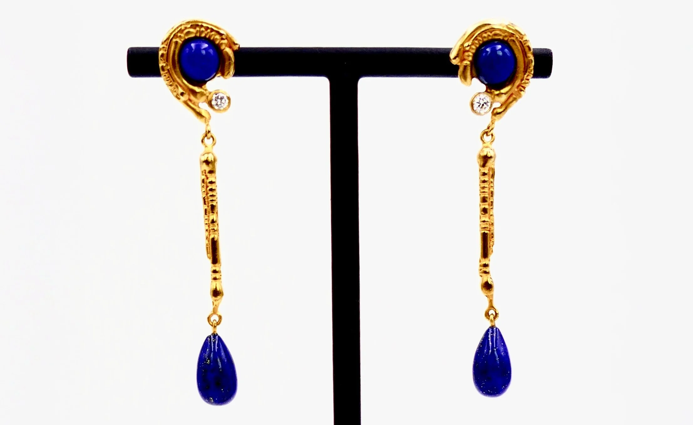 claude wesel perle d'or gold lapis lazuli earrings 2.jpg