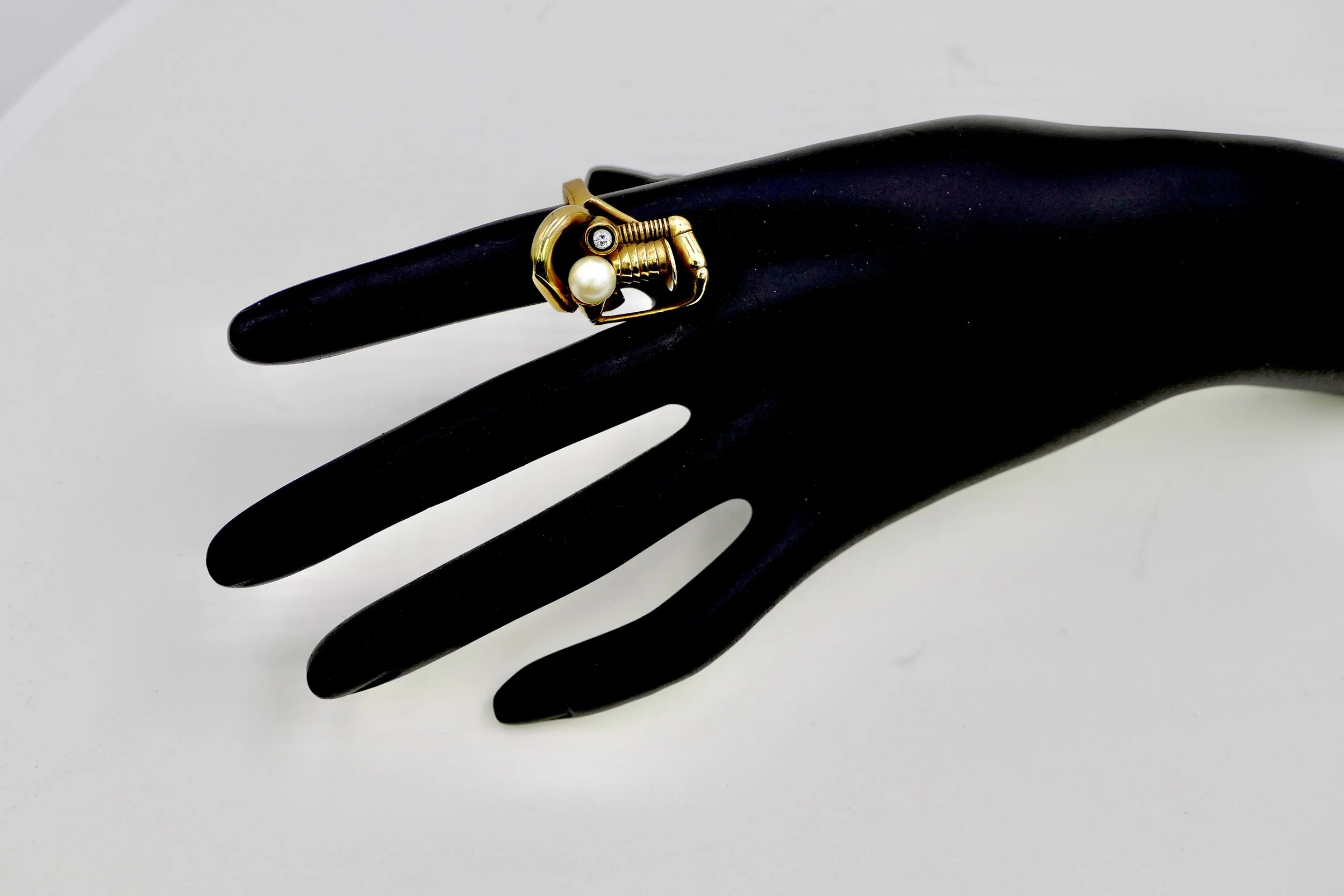 claude wesel gold ring pearl diamond 7.JPG