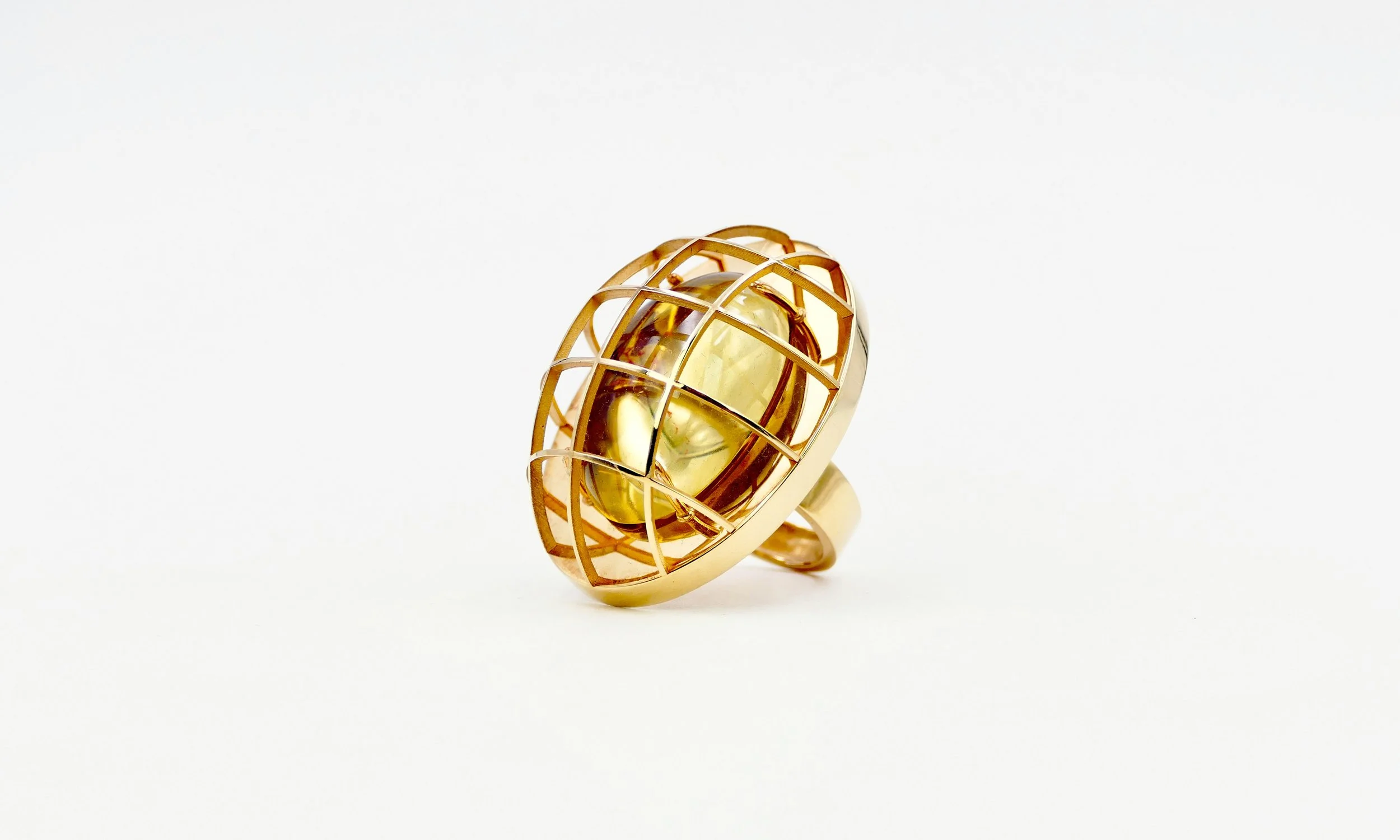 Cleto Munari Amore Nascosto gilded silver and cabochon crystal ring 2.JPG