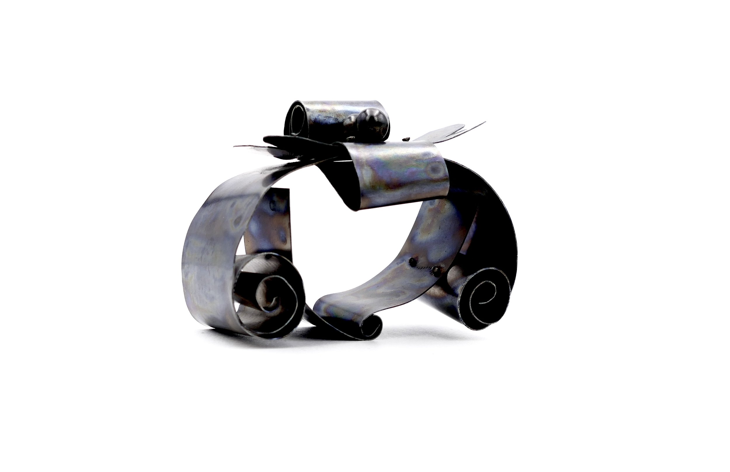 Sophia Vari “Opus 2” titanium and silver bracelet