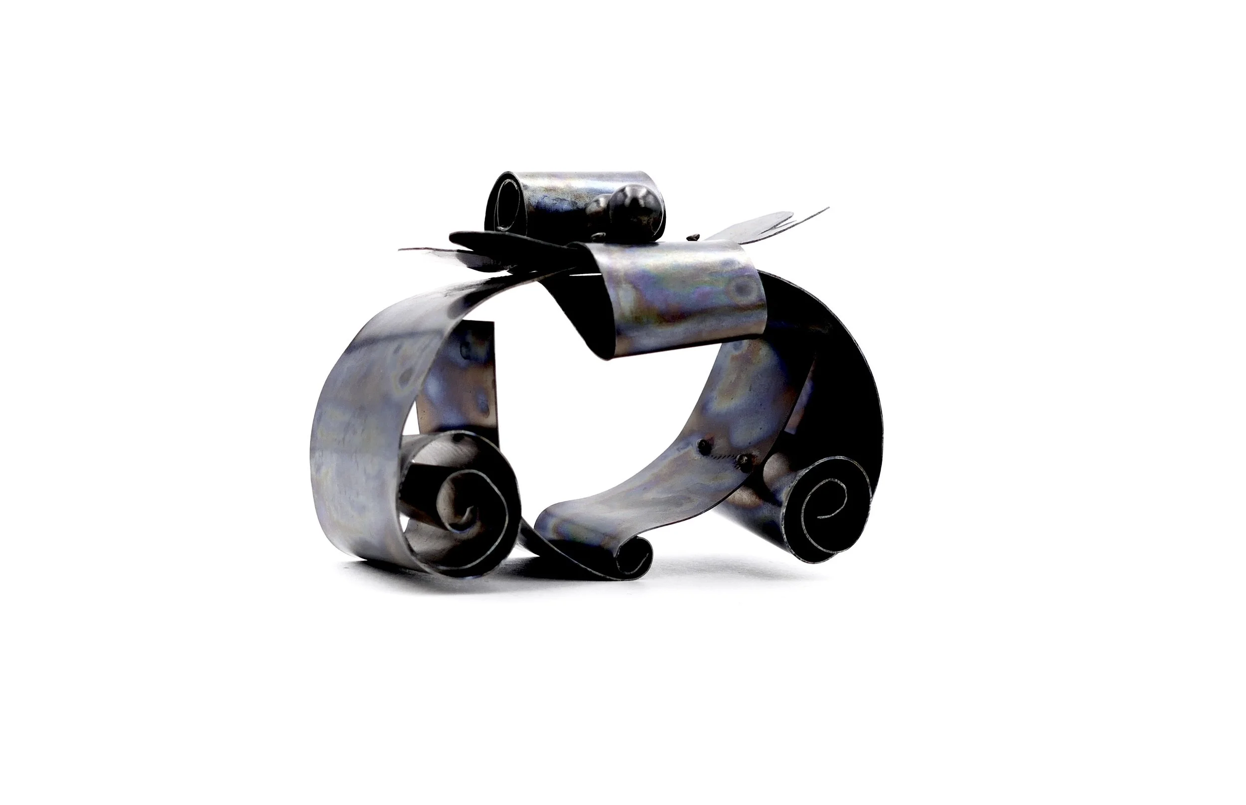 Sophia Vari “Opus 2” titanium and silver bracelet