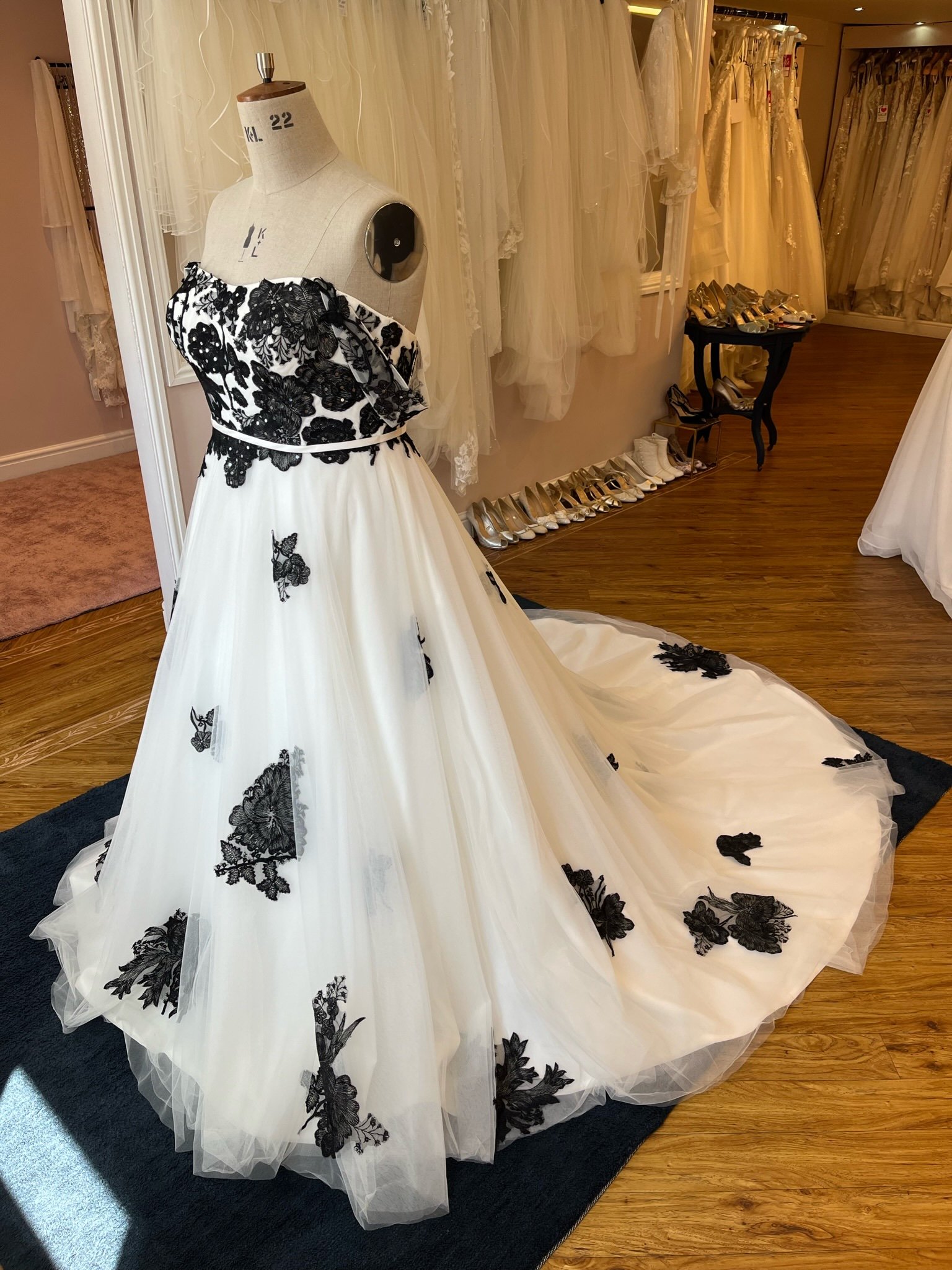 Black and White Two Piece Prom Dresses Ball Gown | eDresstore